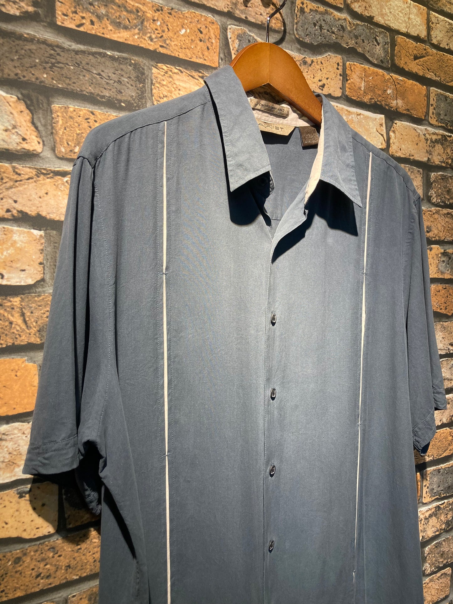 A[X]IST silk shirt "green"