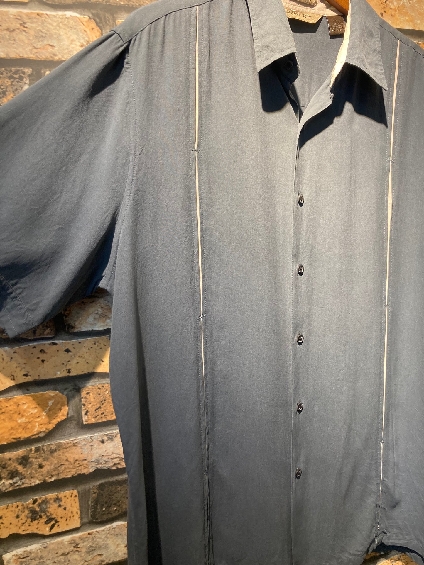 A[X]IST silk shirt "green"