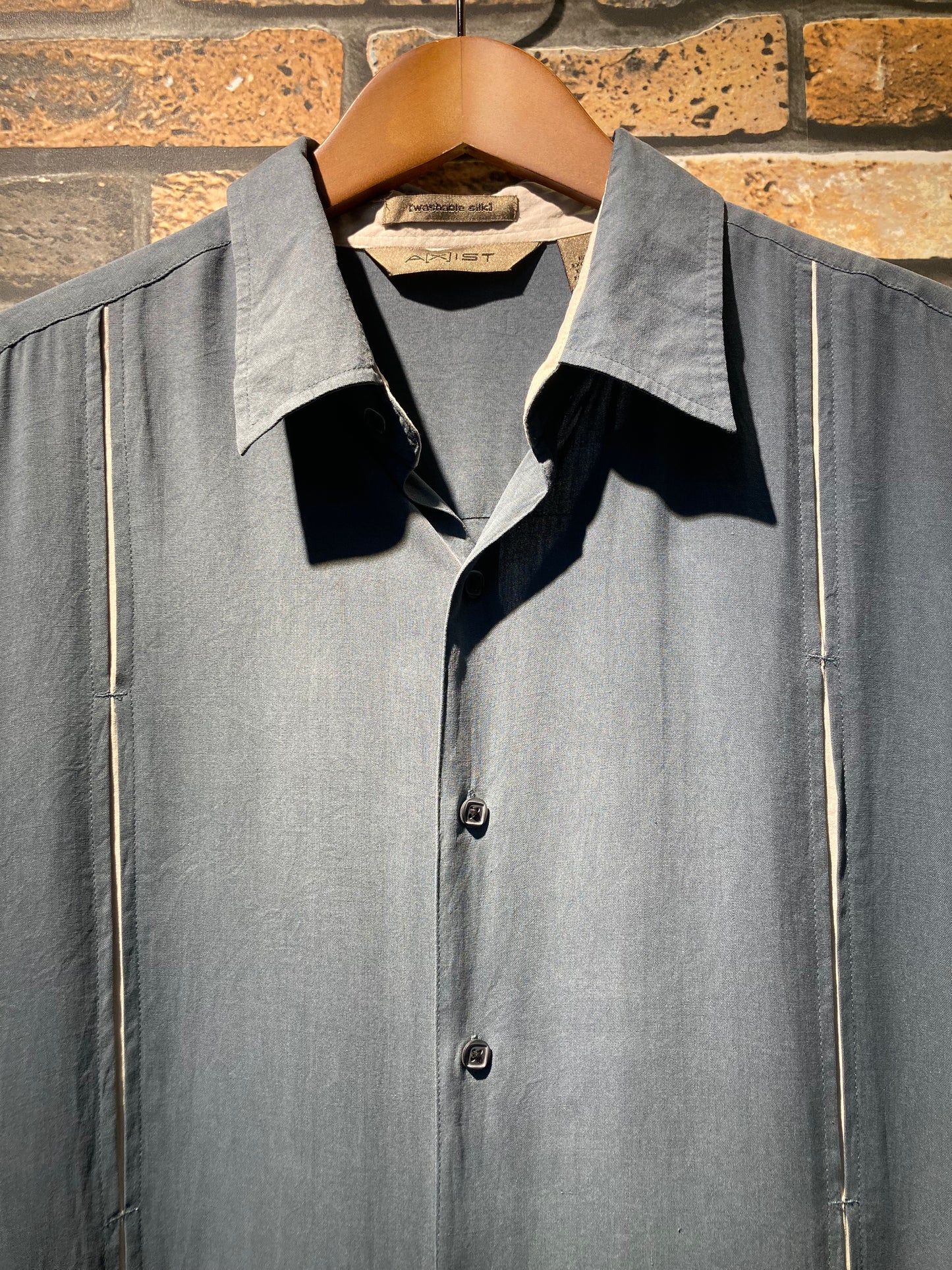 A[X]IST silk shirt "green"