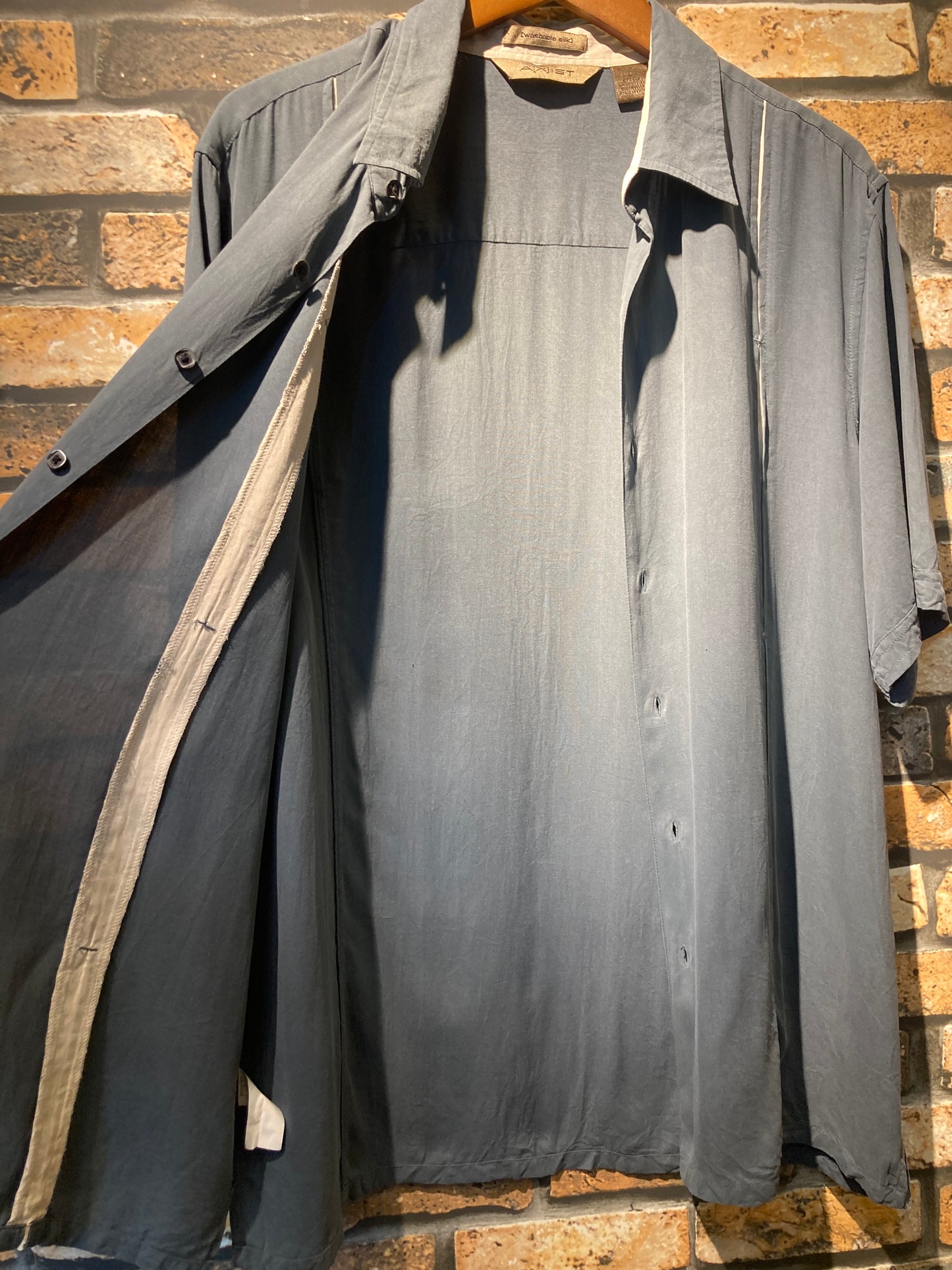 A[X]IST silk shirt "green"