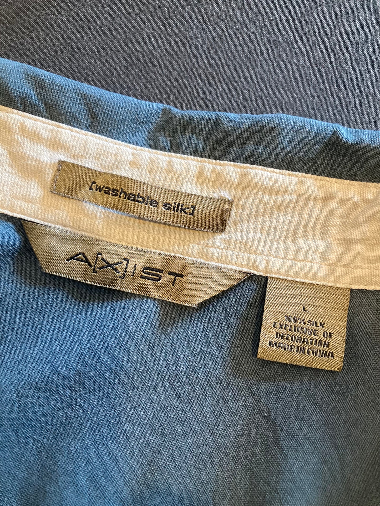 A[X]IST silk shirt "green"