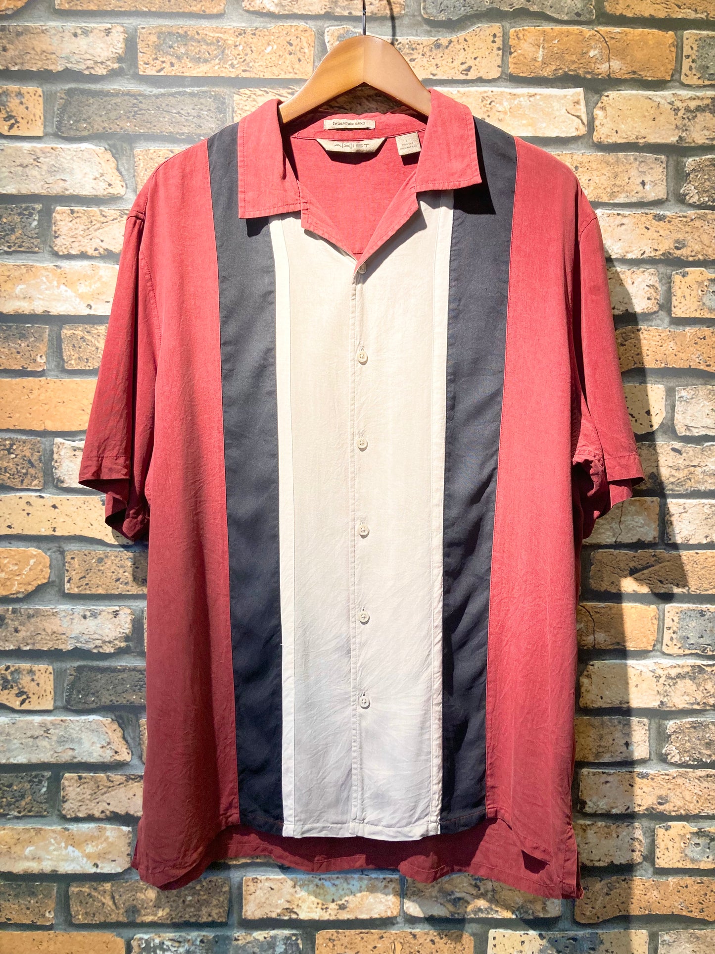 A[X]IST silk shirt "red"