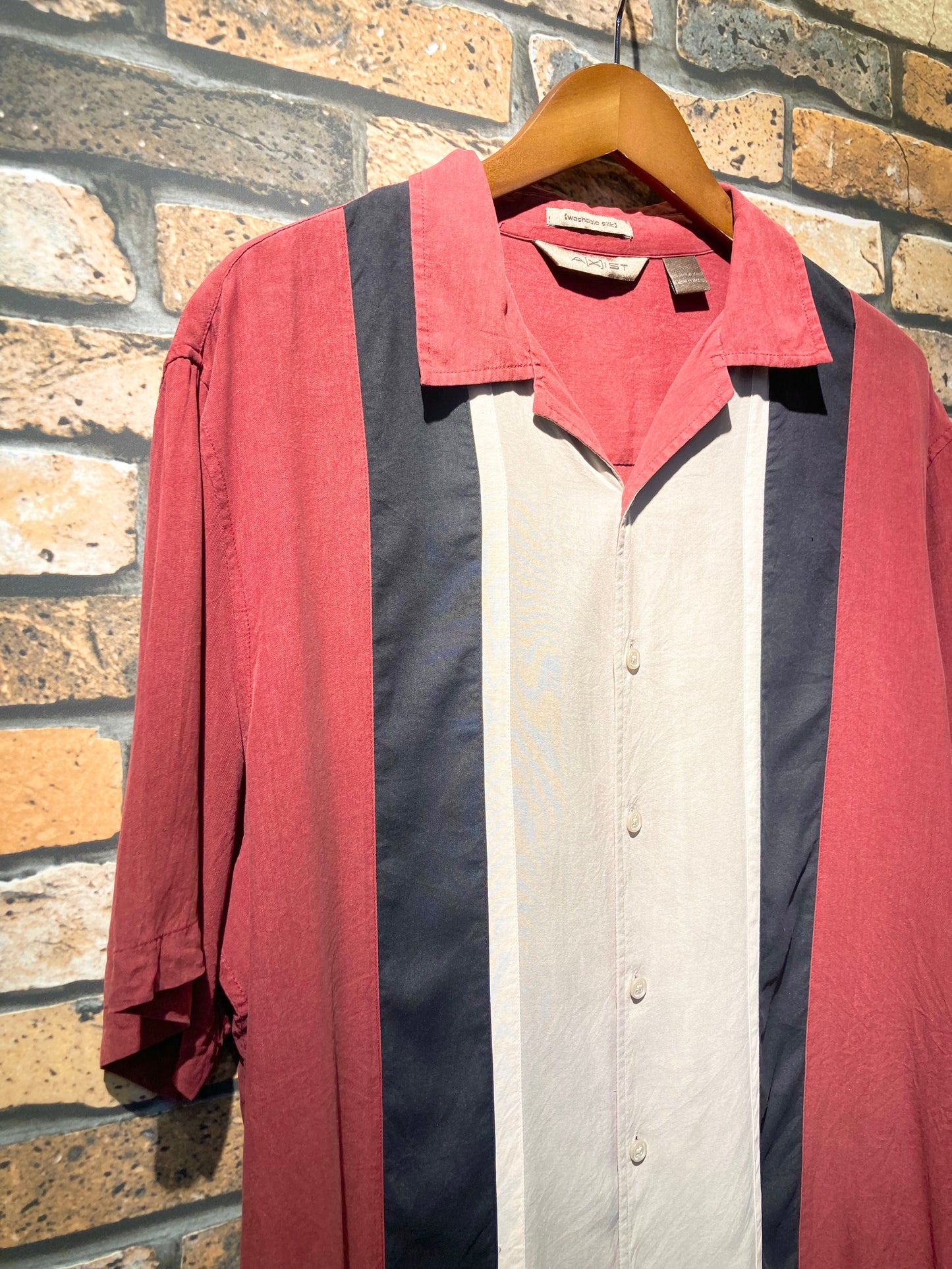 A[X]IST silk shirt "red"