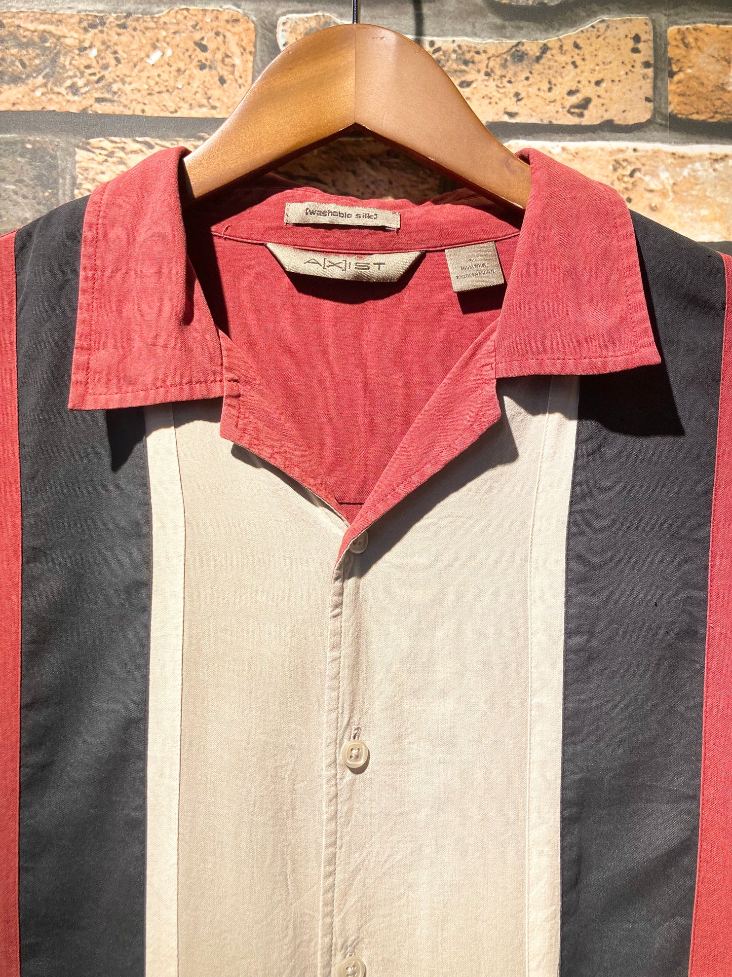 A[X]IST silk shirt "red"