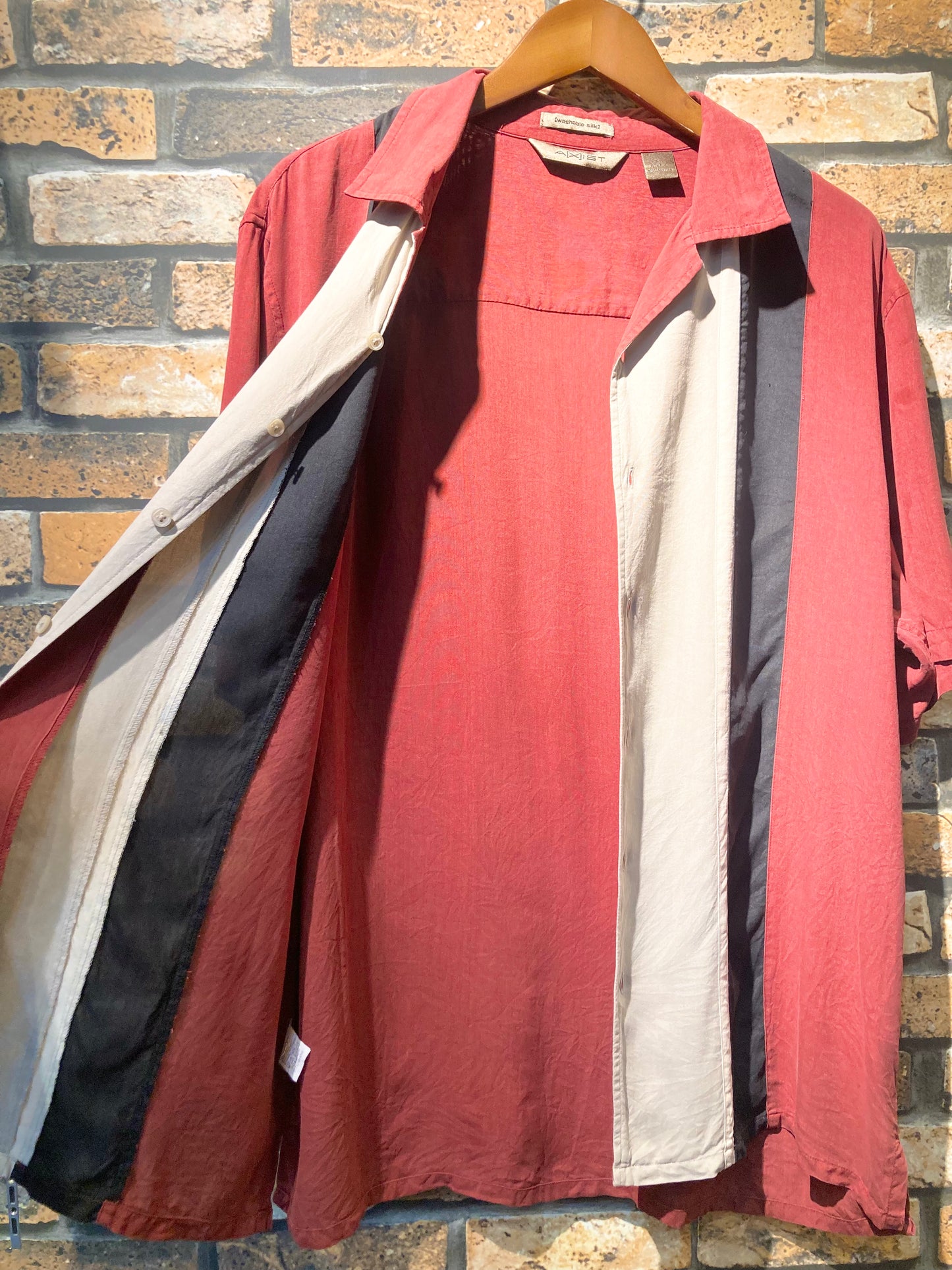 A[X]IST silk shirt "red"