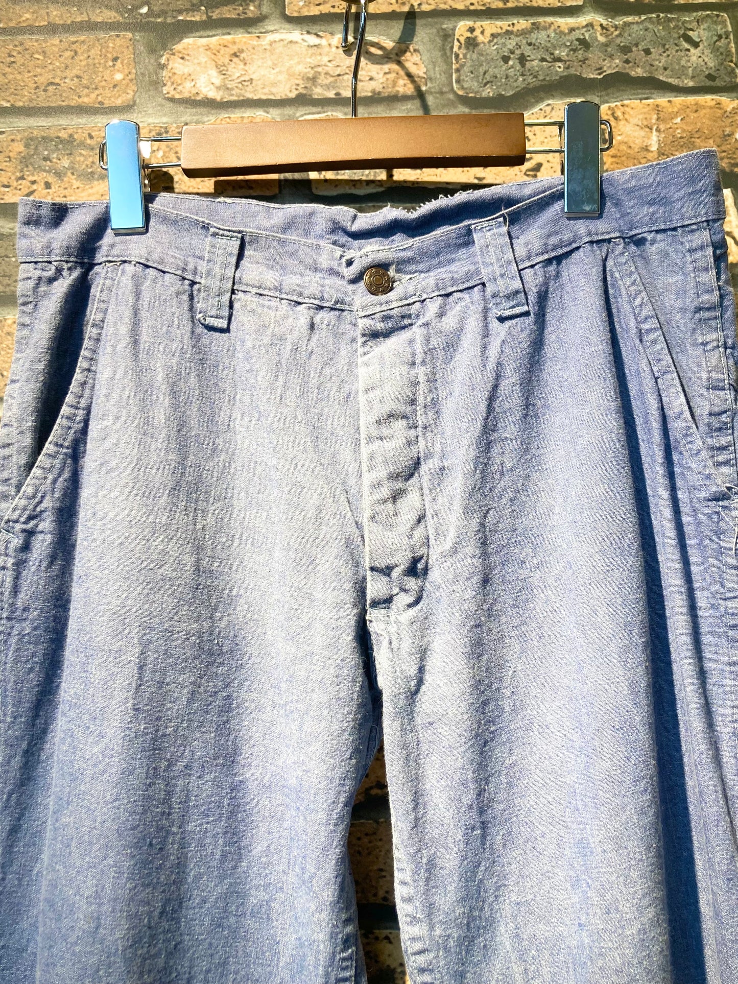 Chambray pants 80's~ Euro vintage