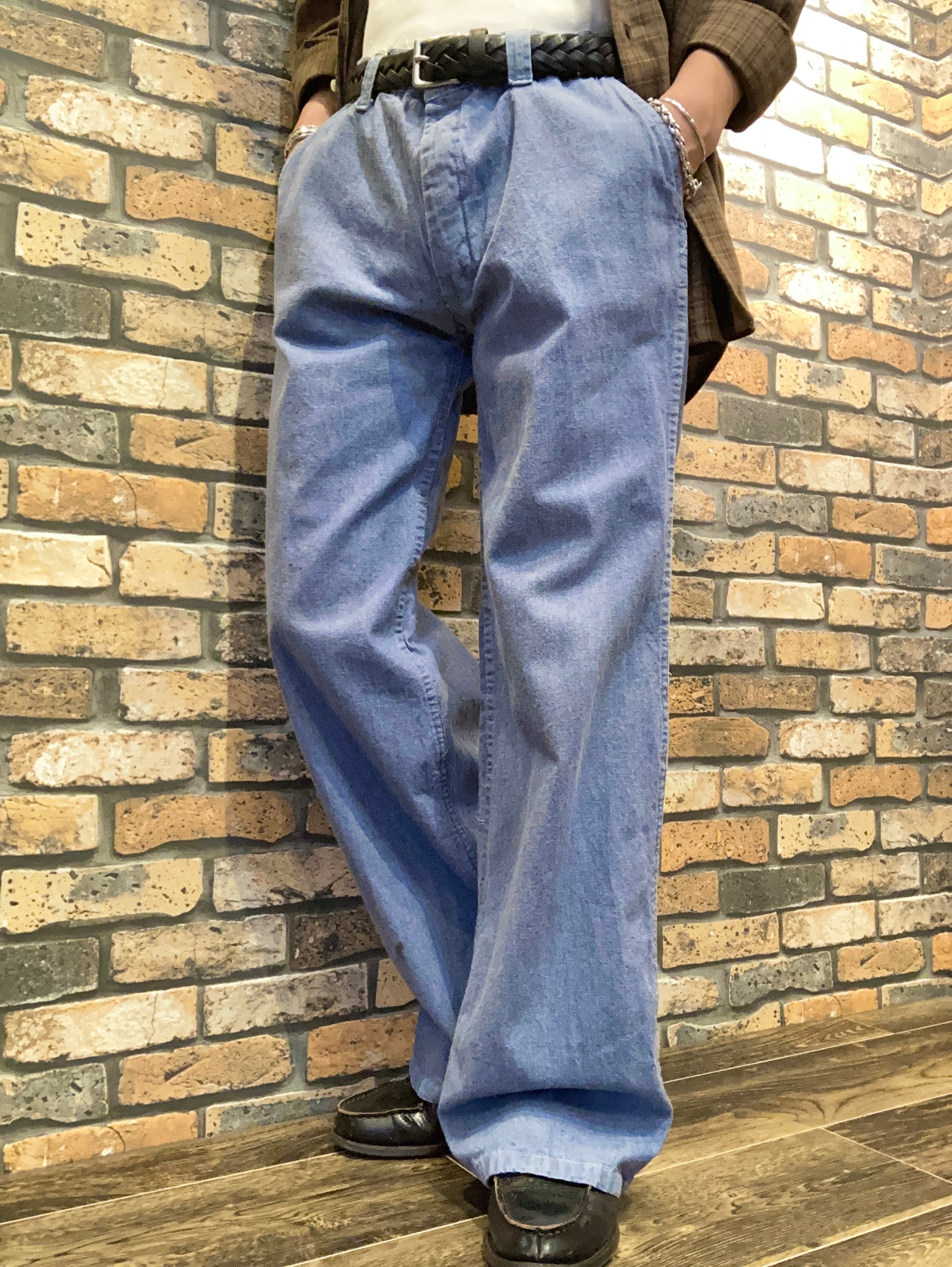 Chambray pants 80's~ Euro vintage