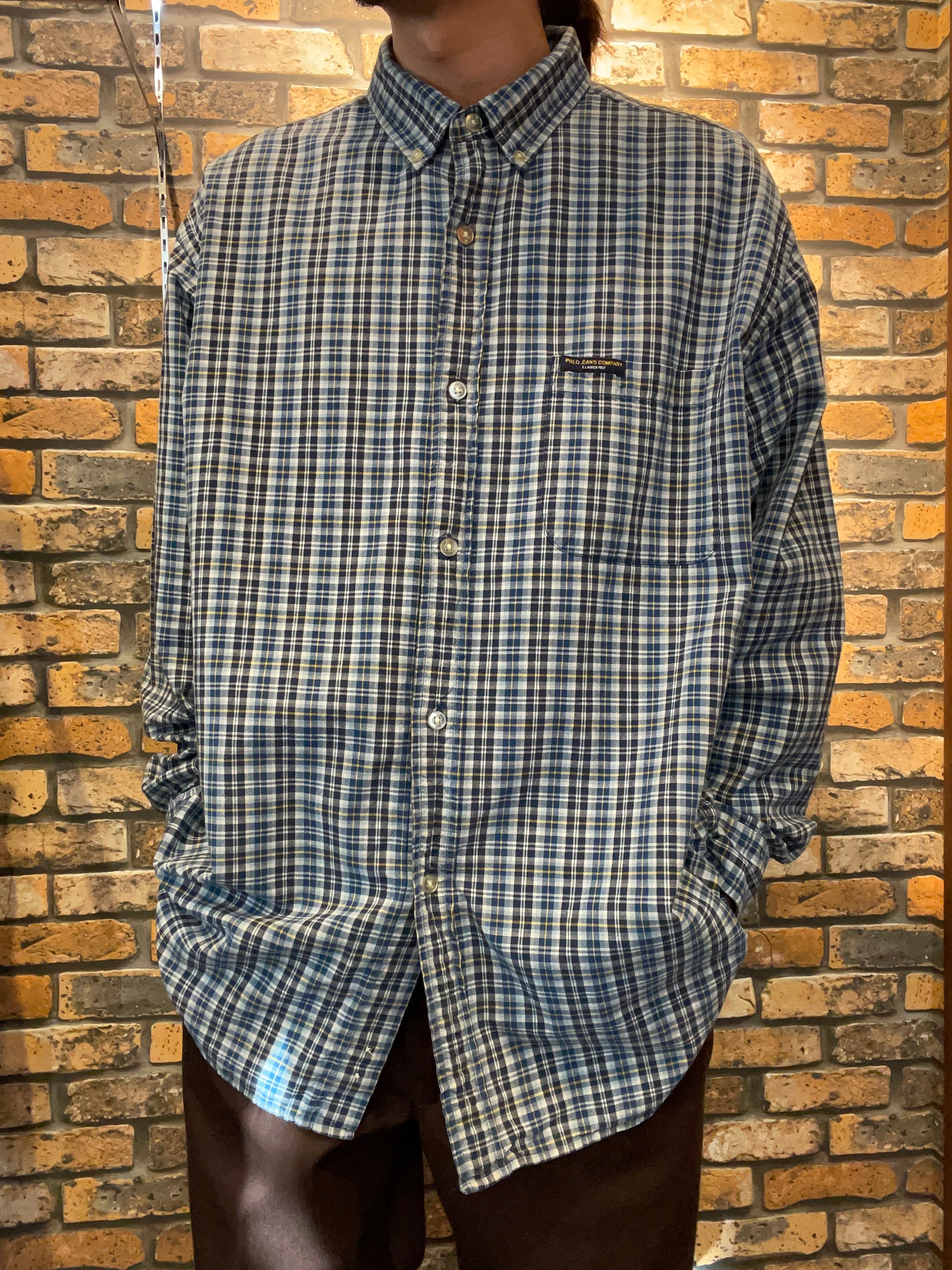 RALPH LAUREN JEANS CO. check BD shirt