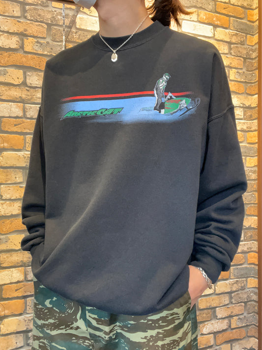 Hanes sweat shirt 00's~ Racing print