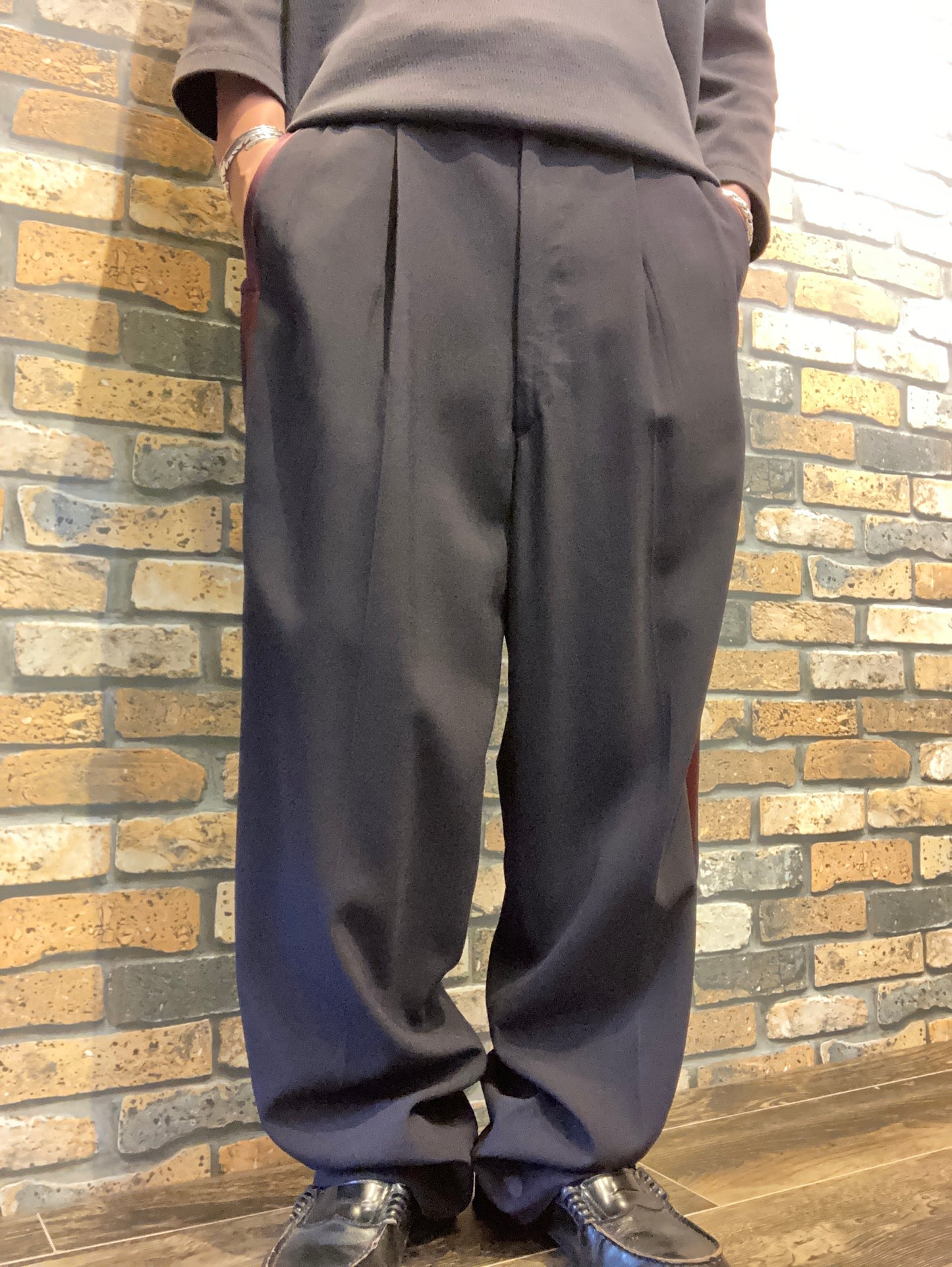2tuck line slacks 60's~