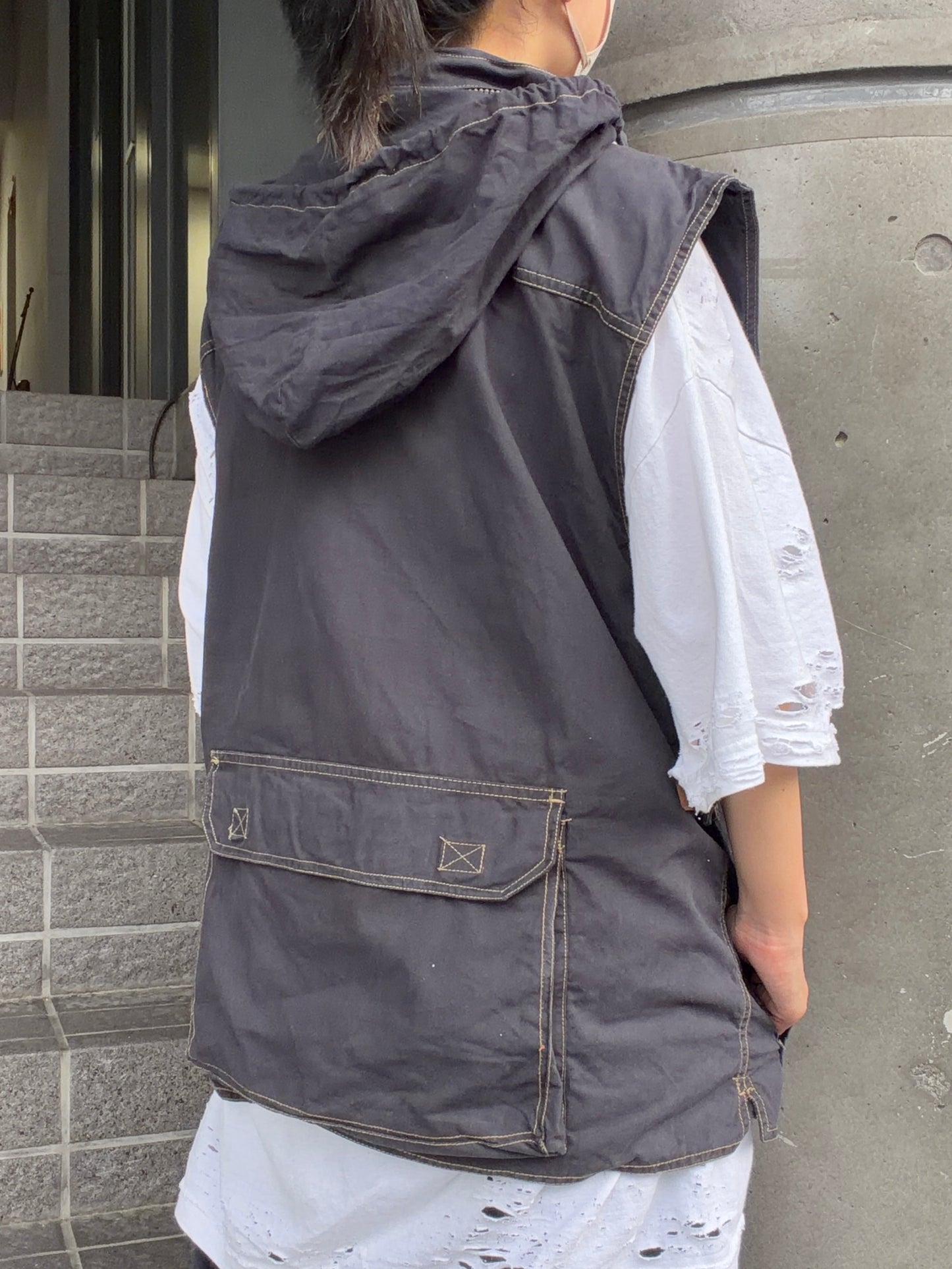 NATURALIST over dye fishing vest 90's~00's