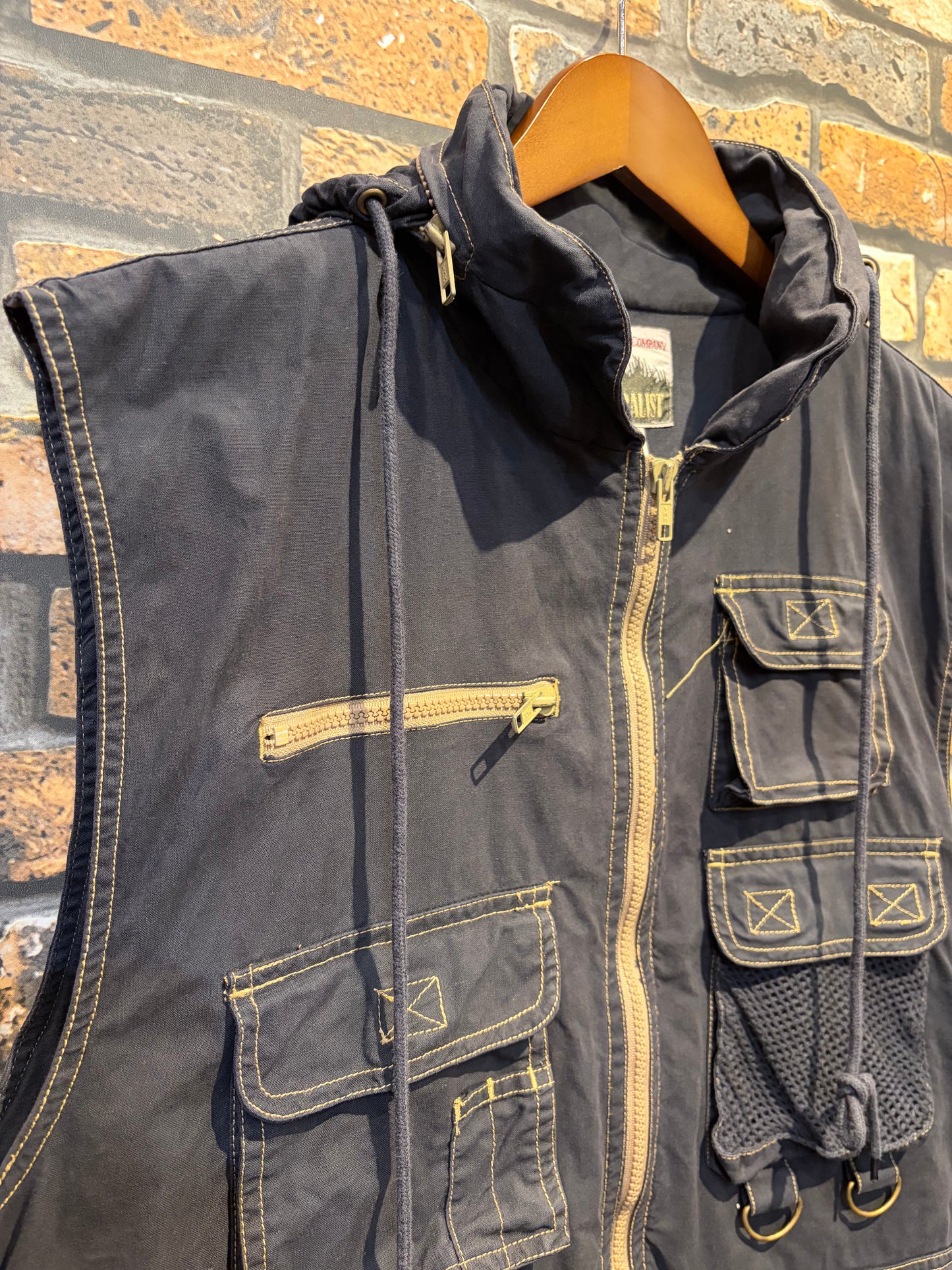 NATURALIST over dye fishing vest 90's~00's