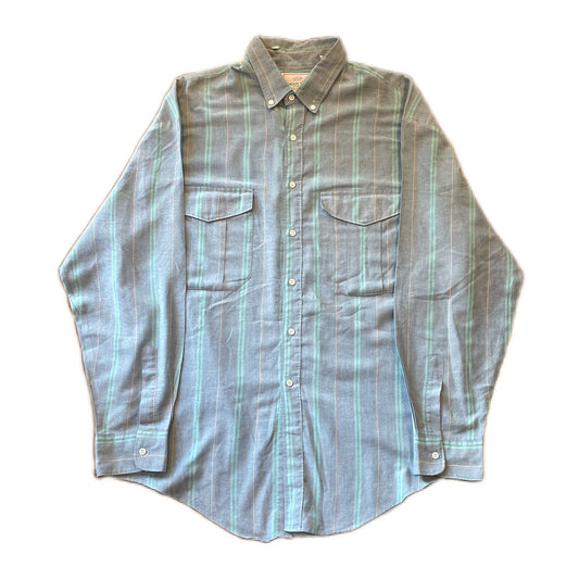 "HOUSTON" stripe shirt　L