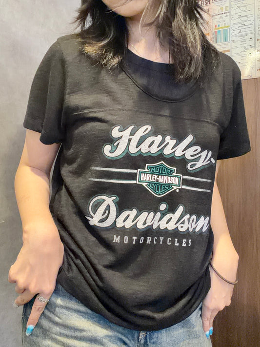 HARLEY-DAVIDSON embroidery&print-T