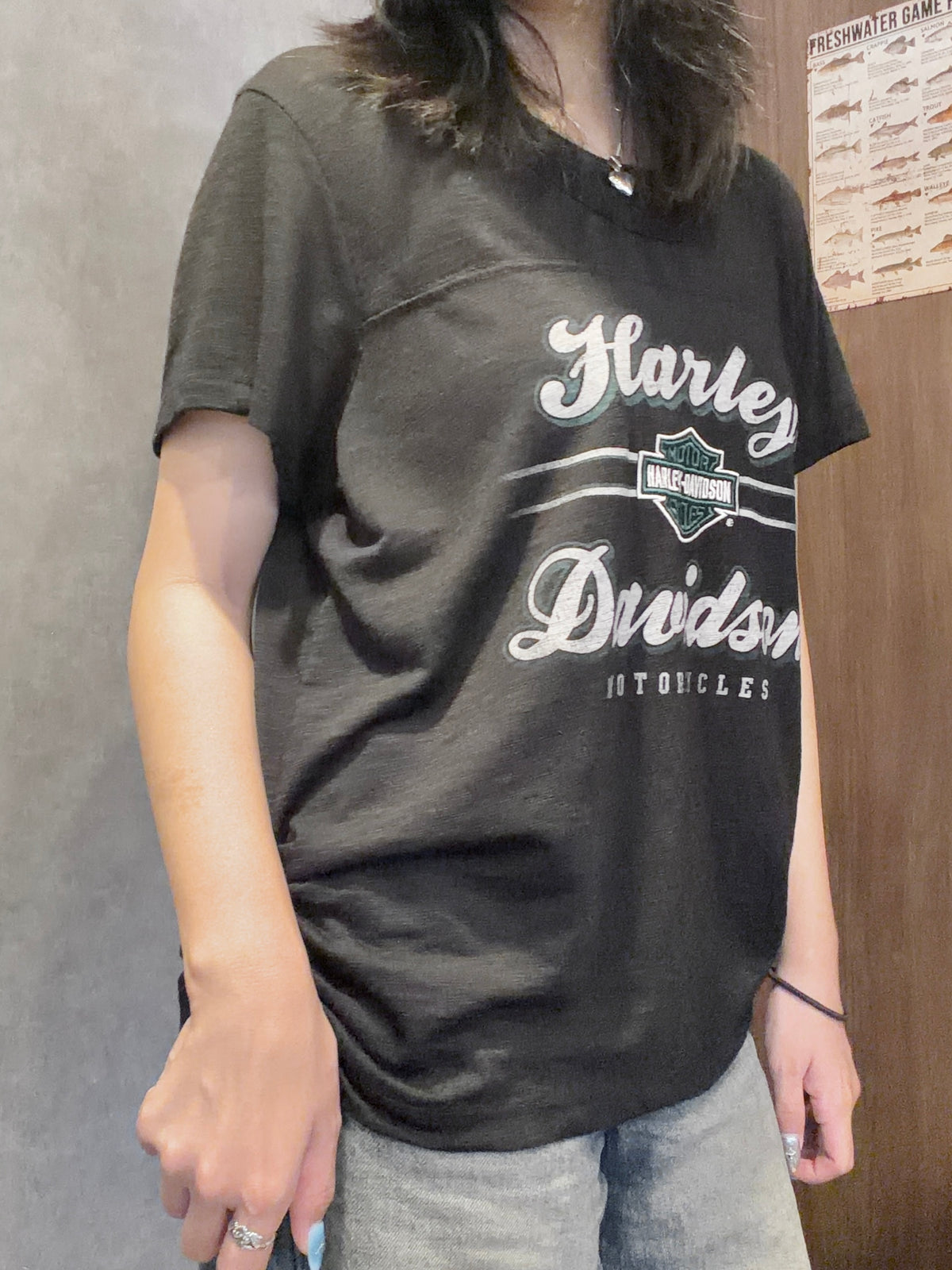 HARLEY-DAVIDSON embroidery&print-T