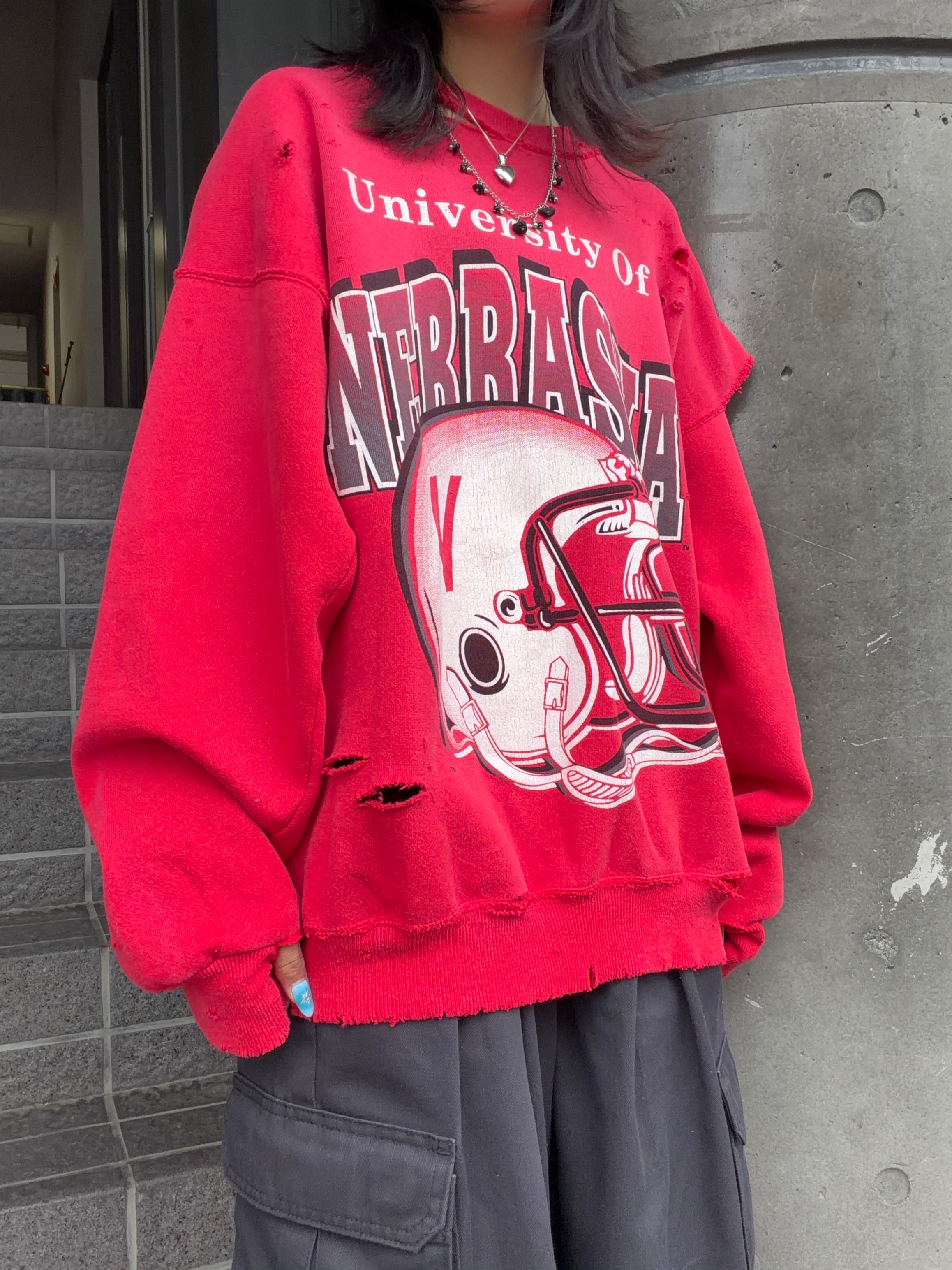 Hanes sweat shirt 90's~ Nebraska University