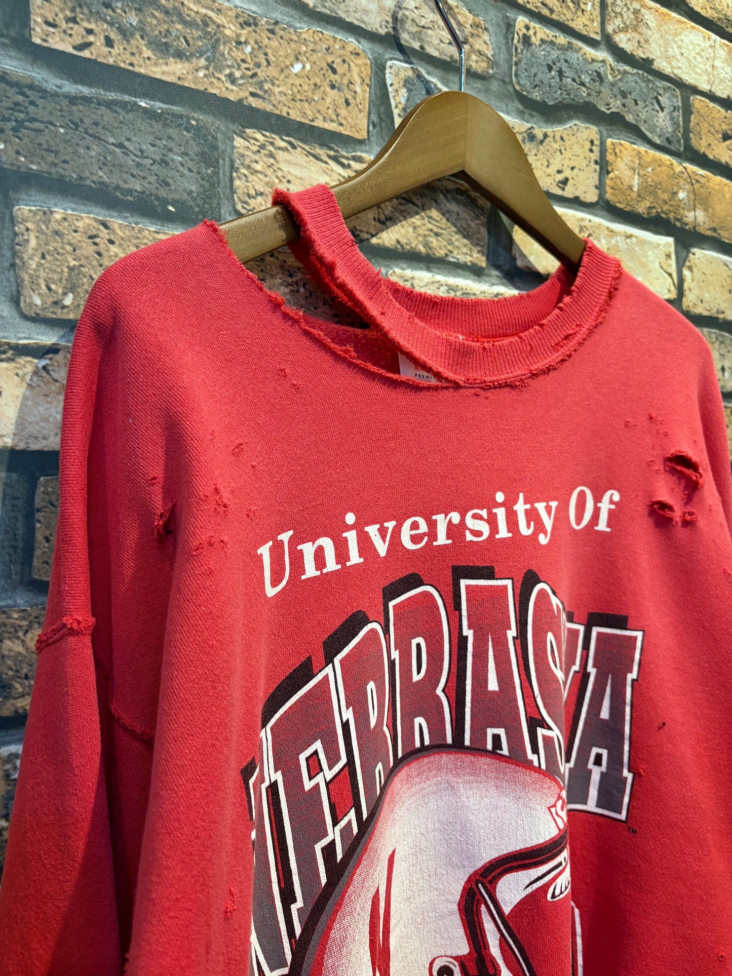 Hanes sweat shirt 90's~ Nebraska University
