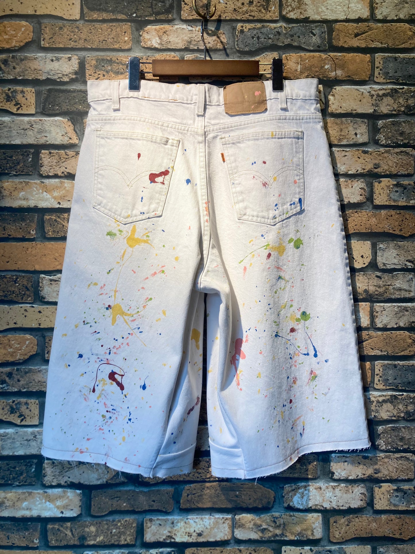 Denim painted & shorts custom W36inch