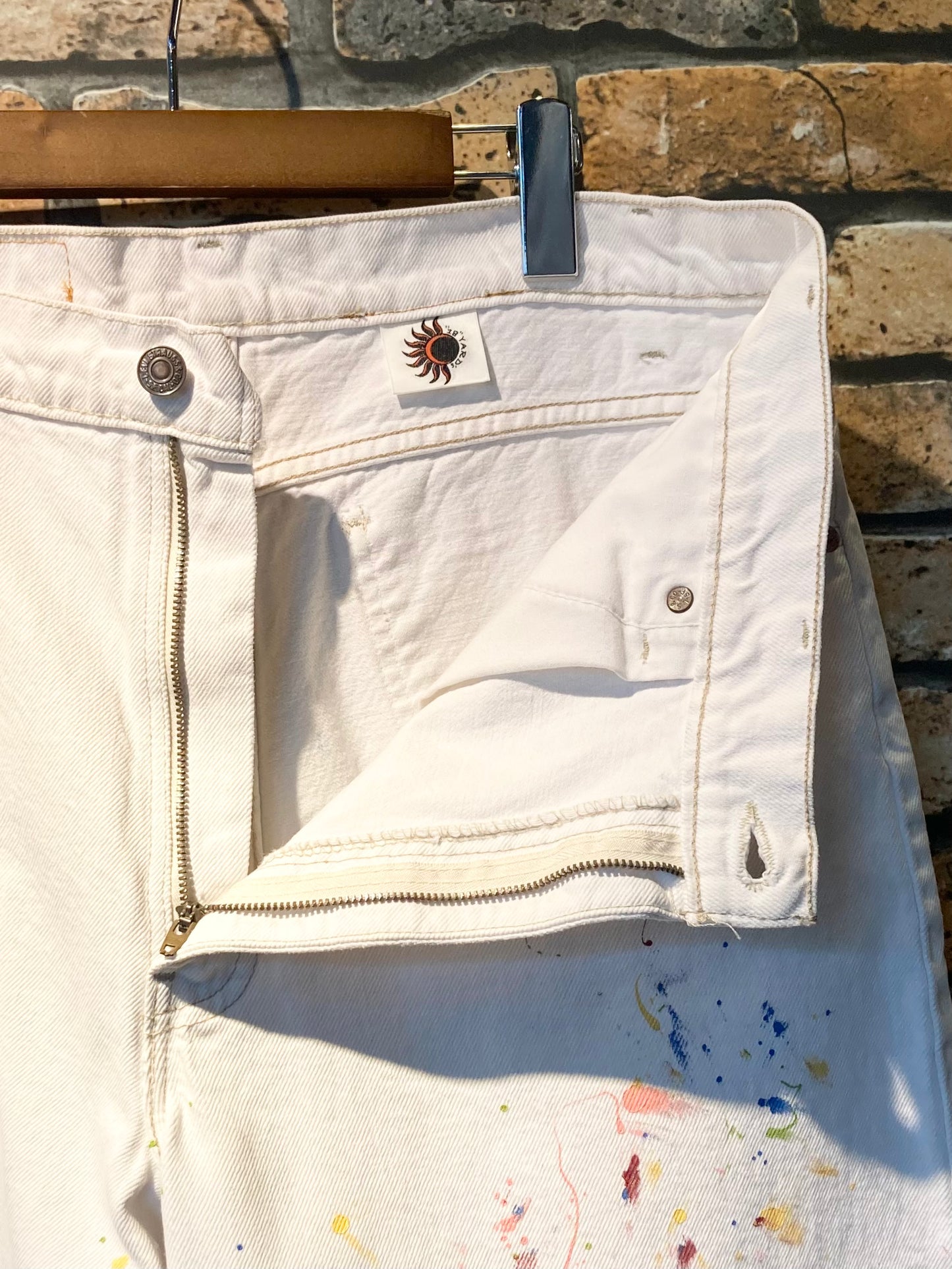 Denim painted & shorts custom W36inch