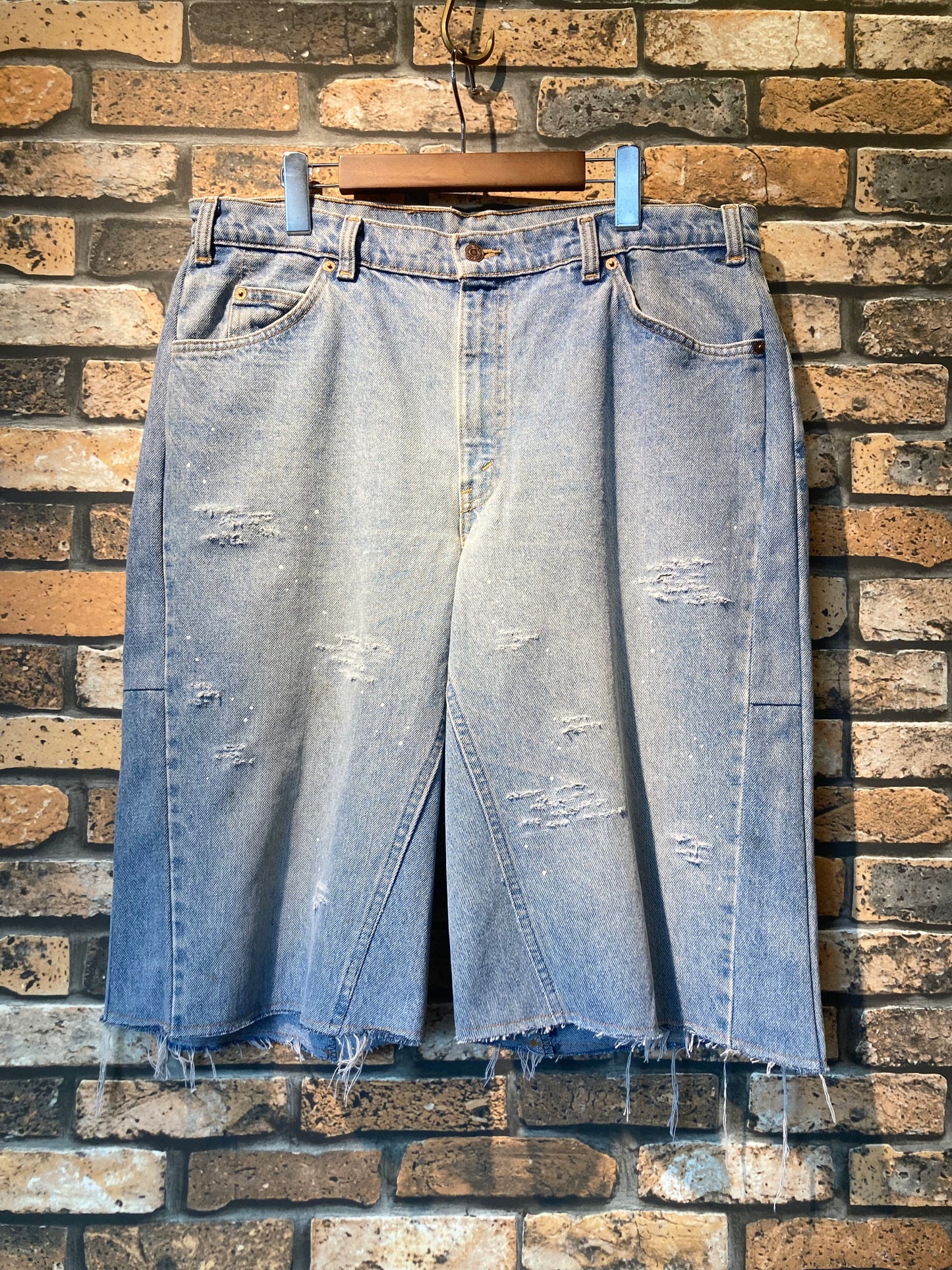 Denim damage, painted & shorts custom W36inch