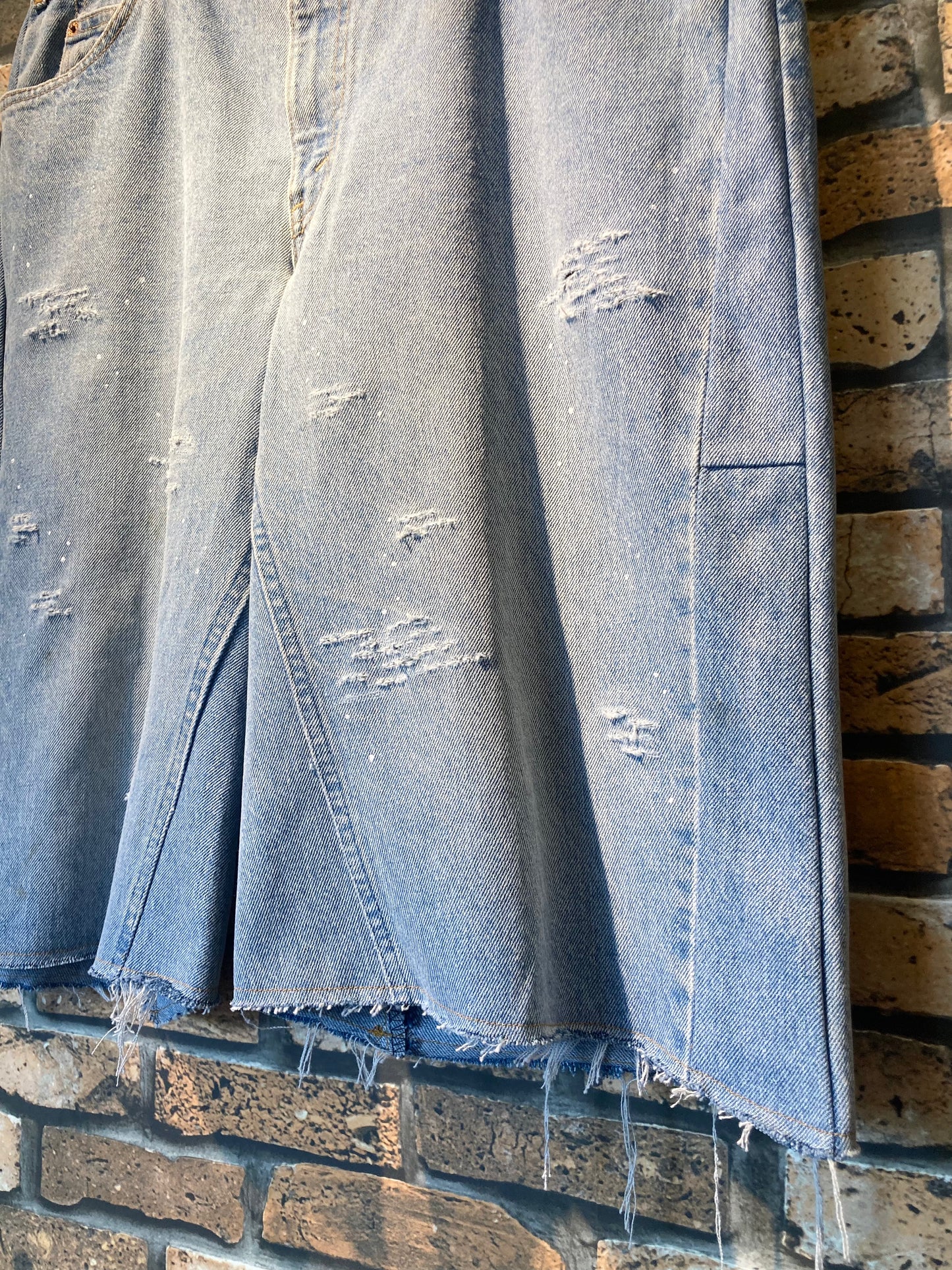 Denim damage, painted & shorts custom W36inch