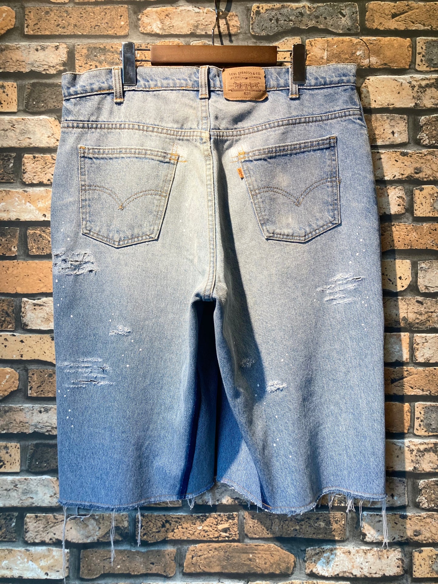 Denim damage, painted & shorts custom W36inch
