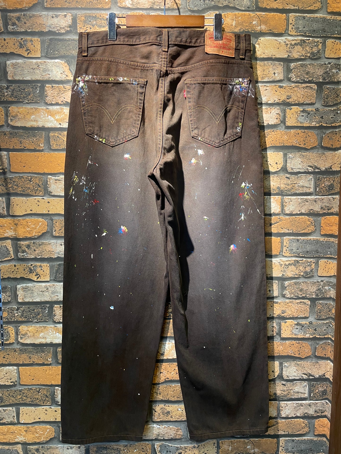 Levi's 560 over dye & paint custom