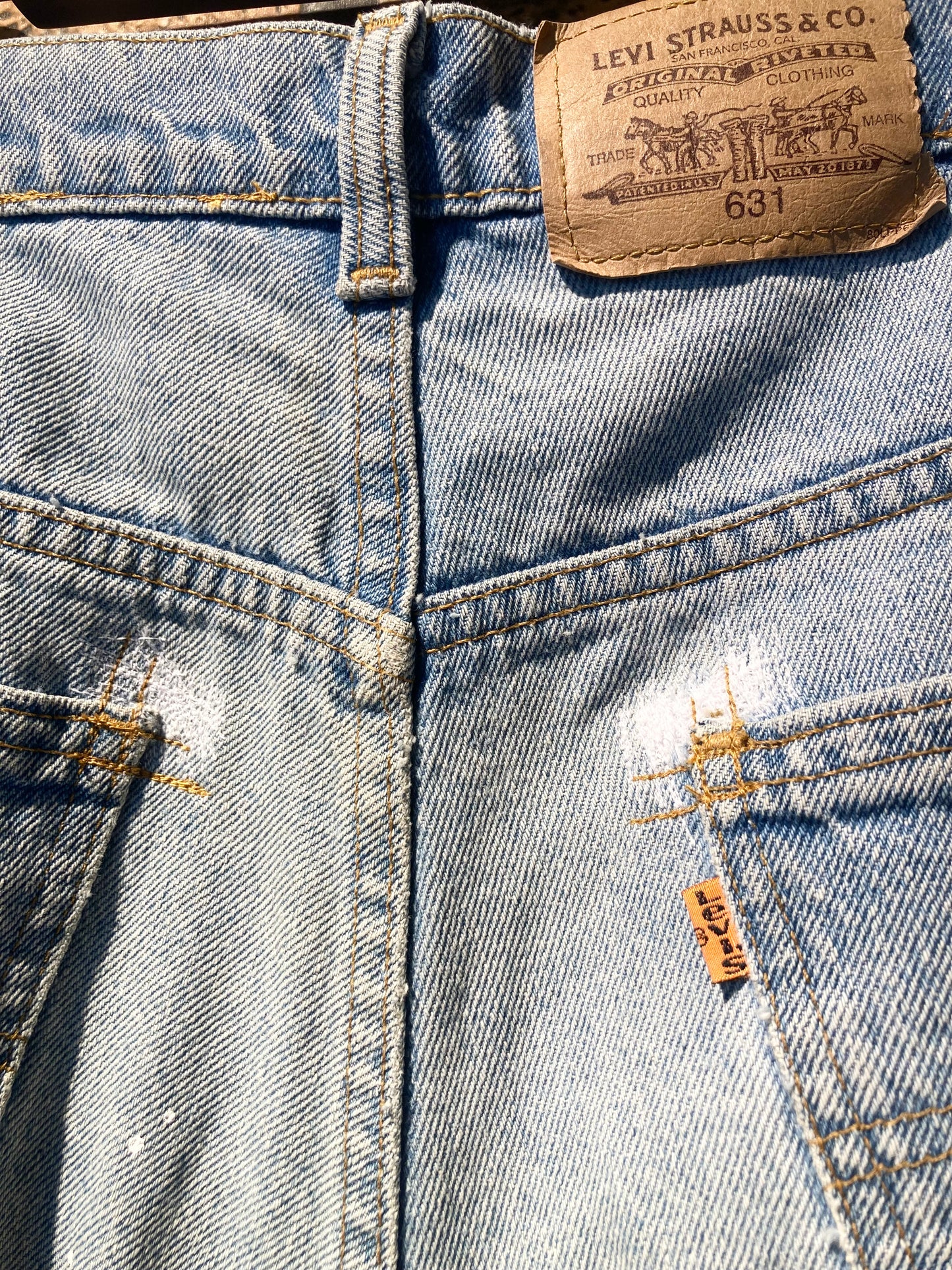 Denim damage, painted & shorts custom W36inch