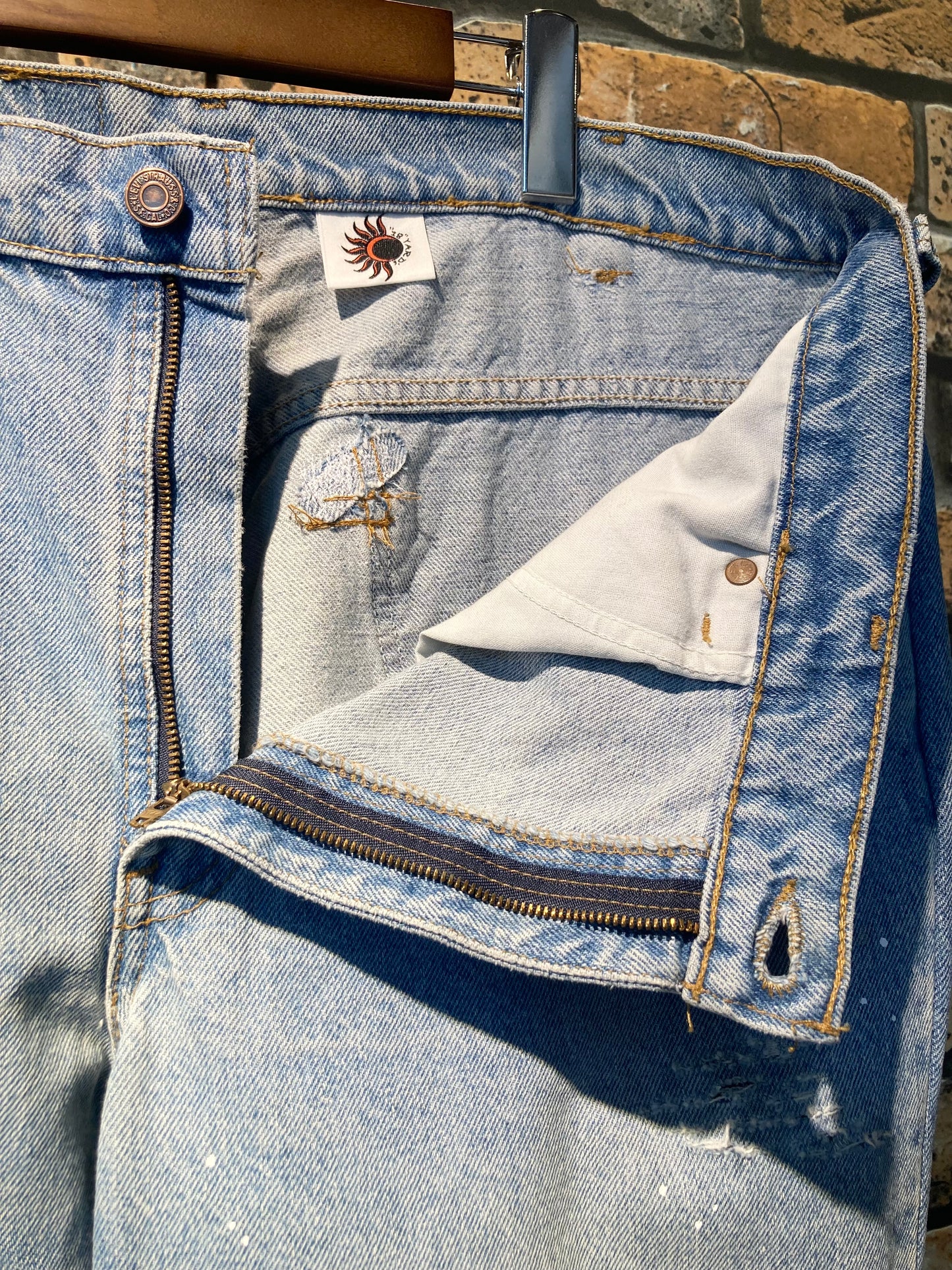 Denim damage, painted & shorts custom W36inch