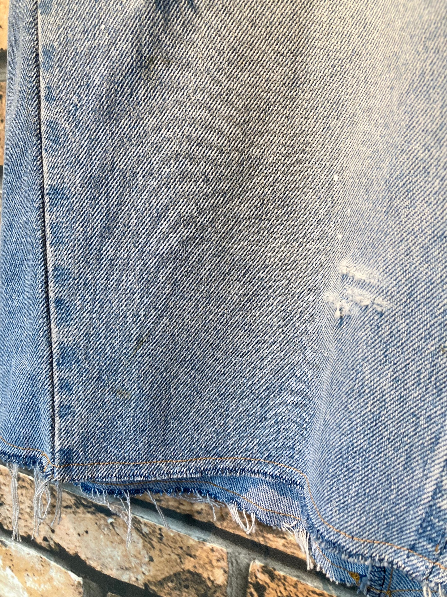 Denim damage, painted & shorts custom W36inch