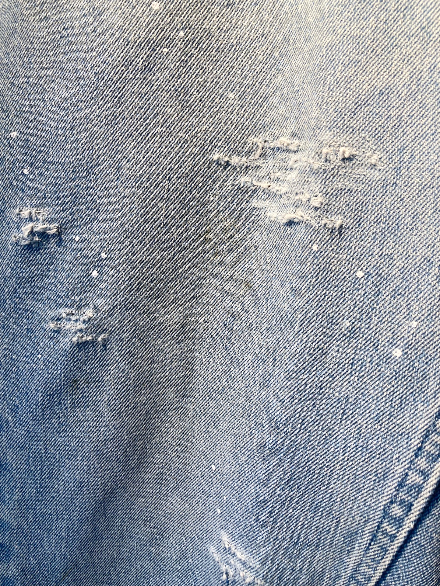 Denim damage, painted & shorts custom W36inch