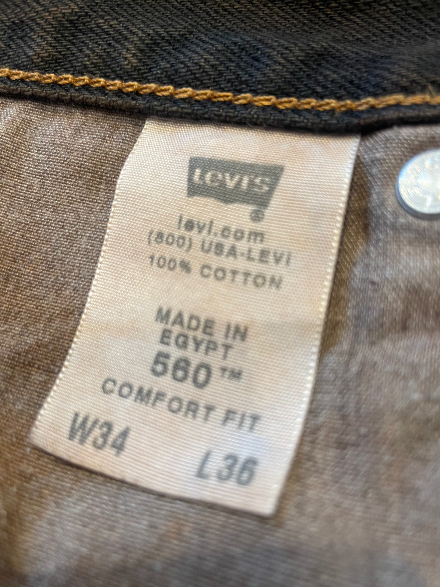 Levi's 560 over dye & paint custom