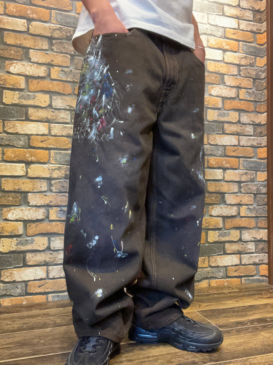 Levi's 560 over dye & paint custom