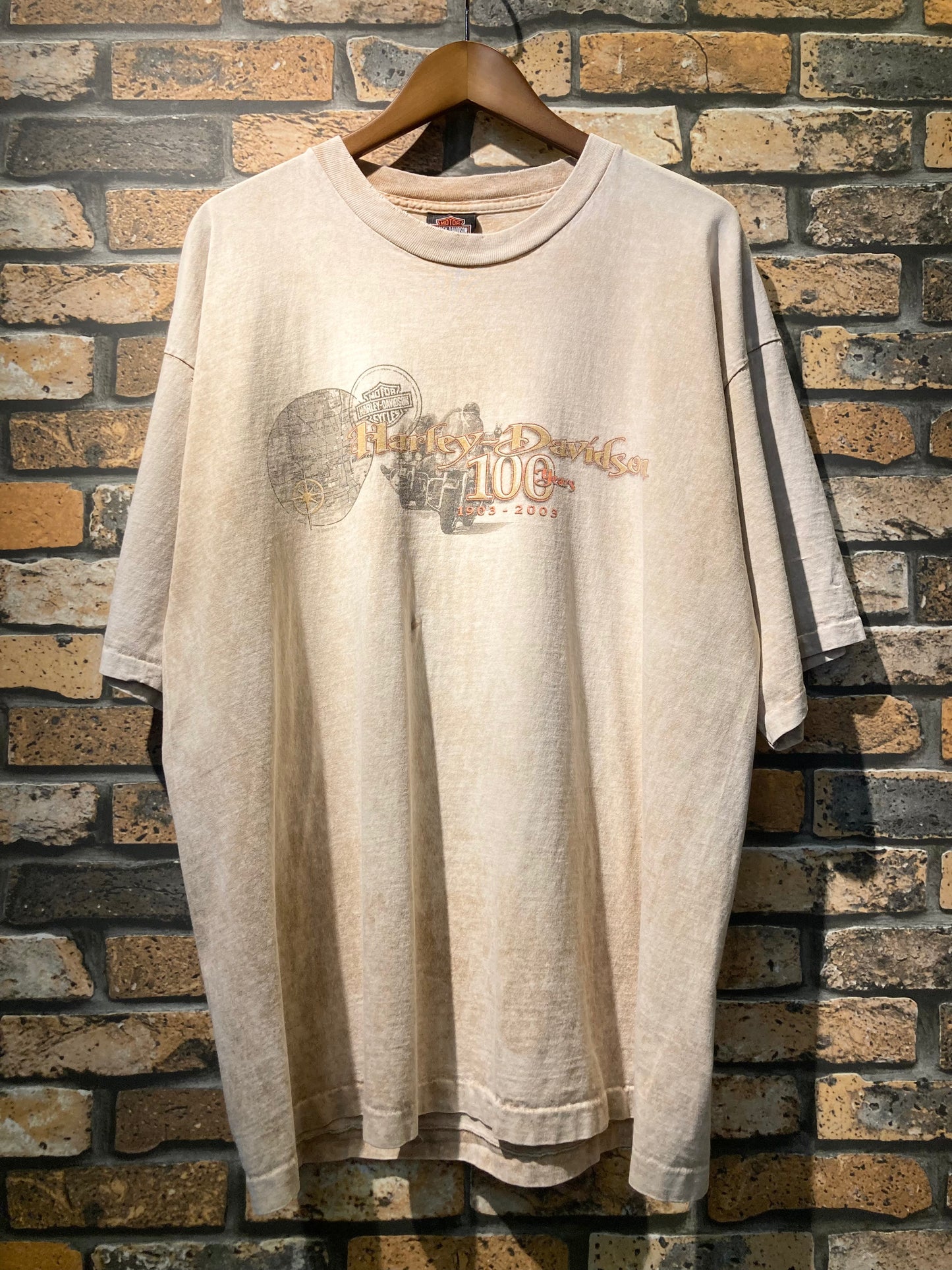 HARLEY-DAVIDSON print-T 00's~ made in USA