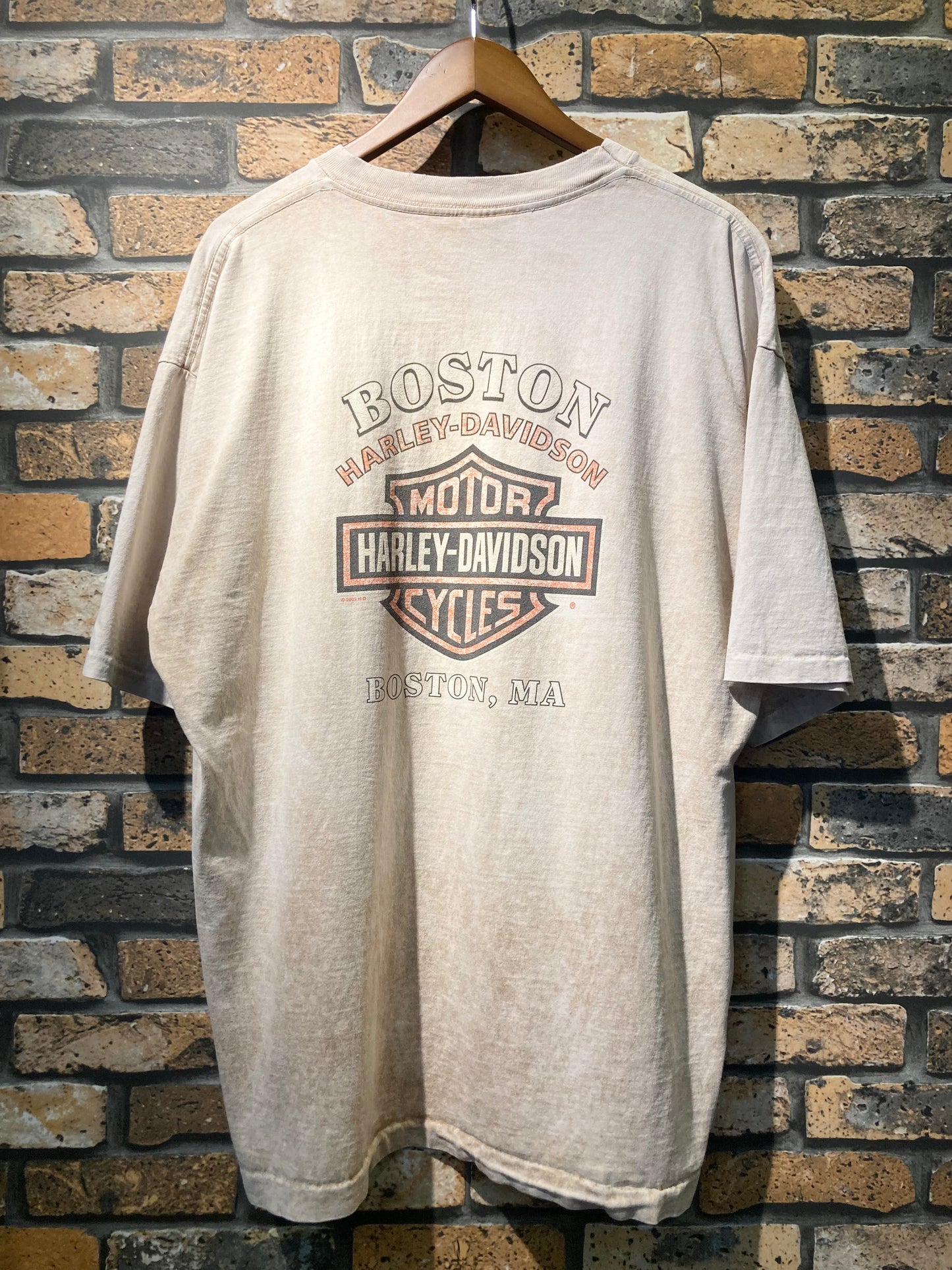 HARLEY-DAVIDSON print-T 00's~ made in USA