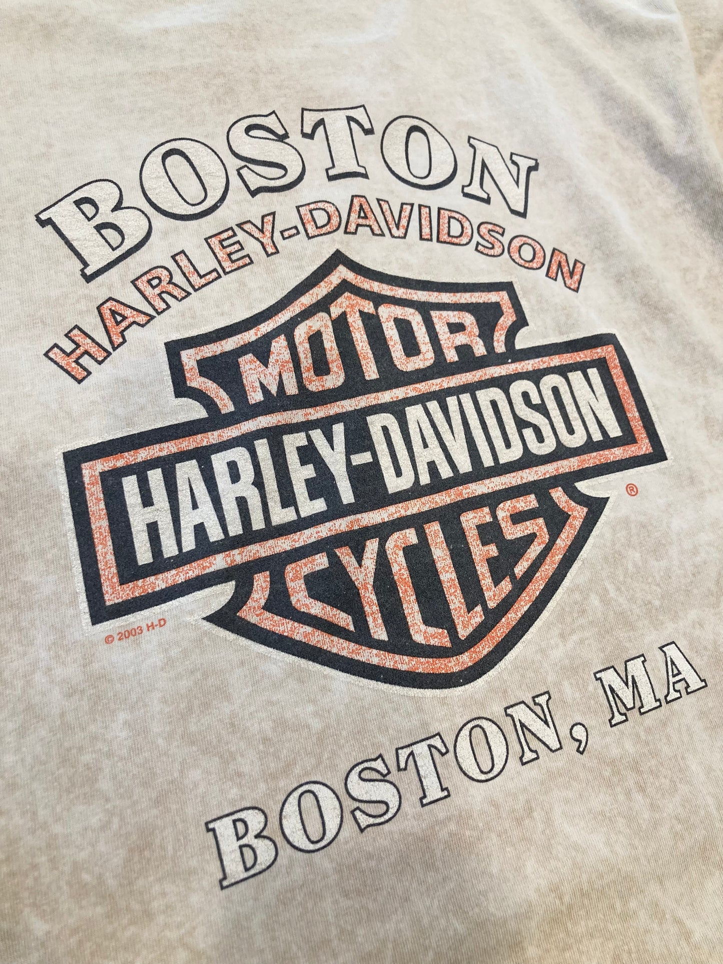 HARLEY-DAVIDSON print-T 00's~ made in USA