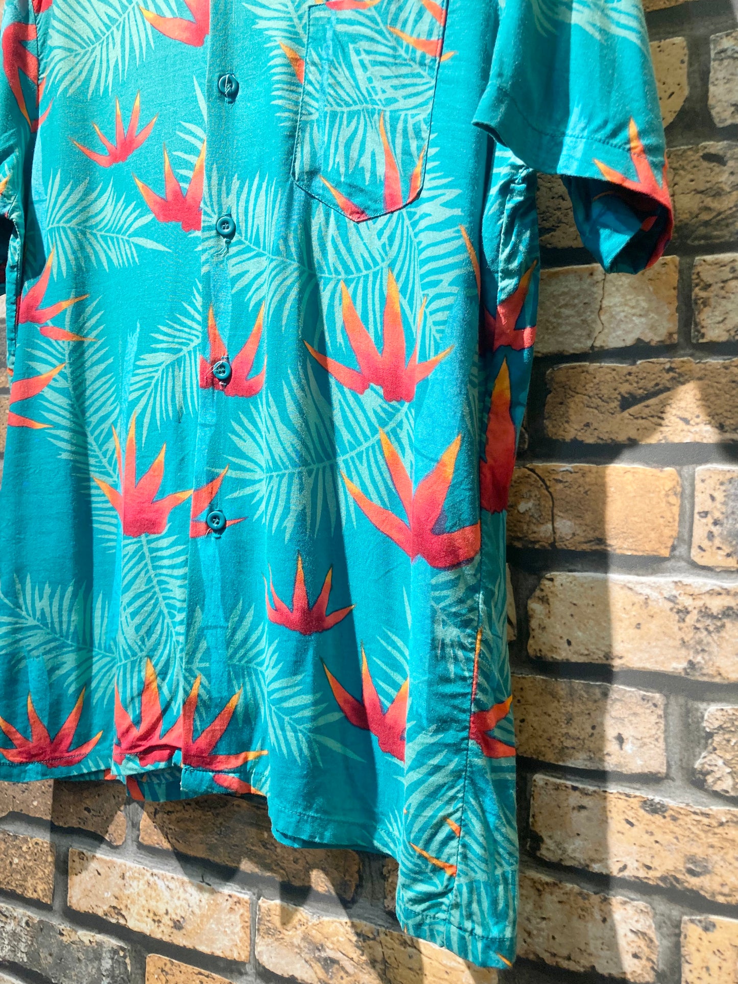 frankenstein ALOHA shirt 90's~