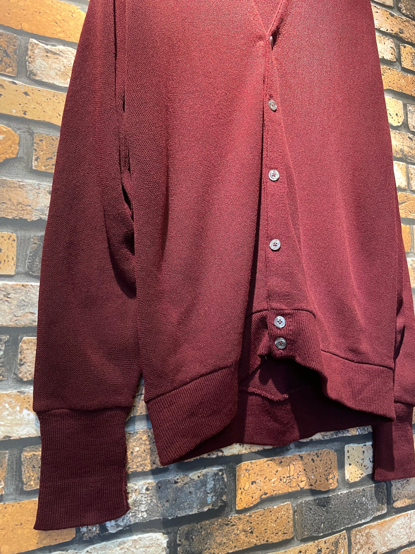 DAVID TAYLOR Acryl cardigan 90's~ made in USA