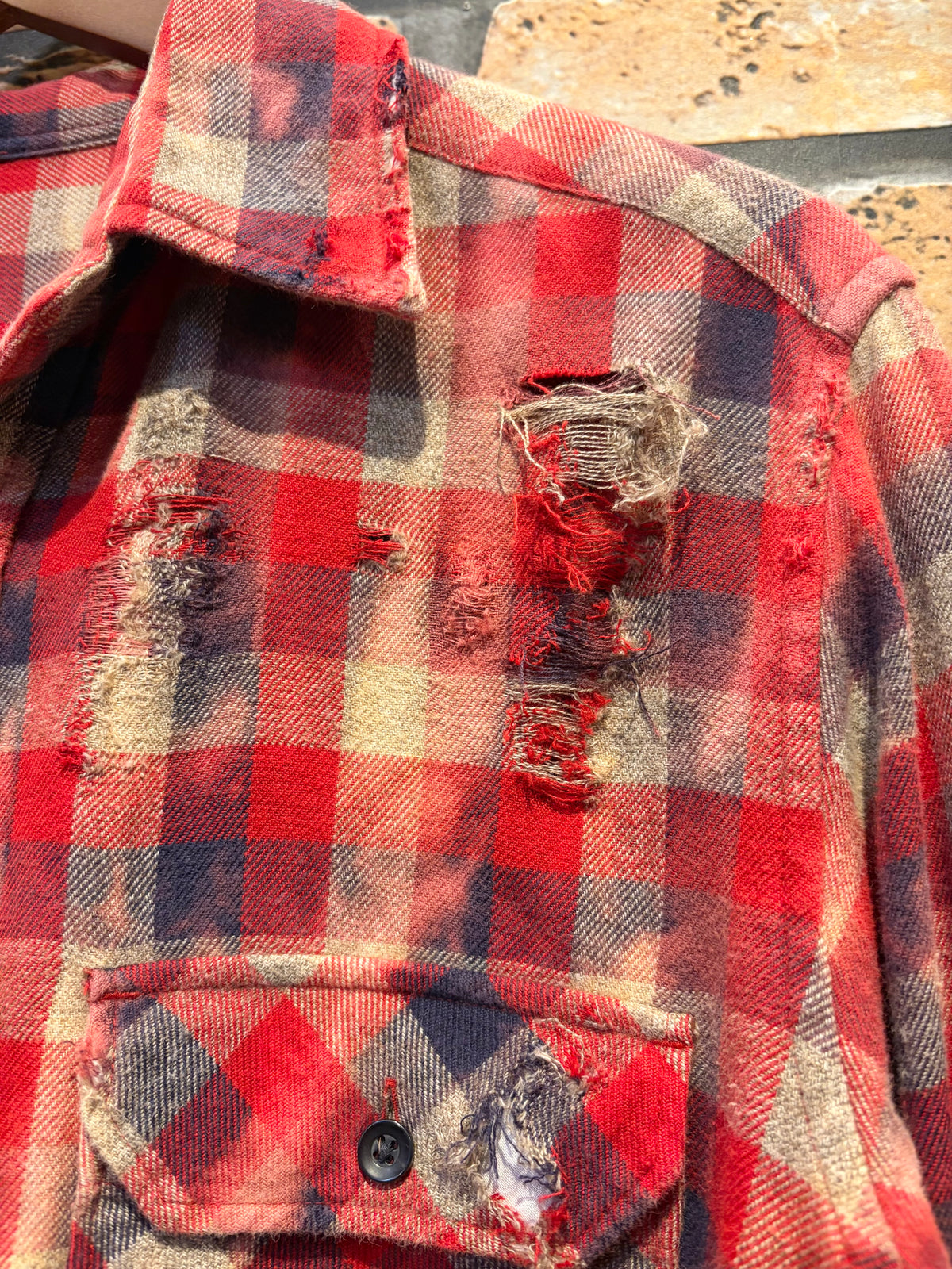 long-sleeve shirt damaged custom