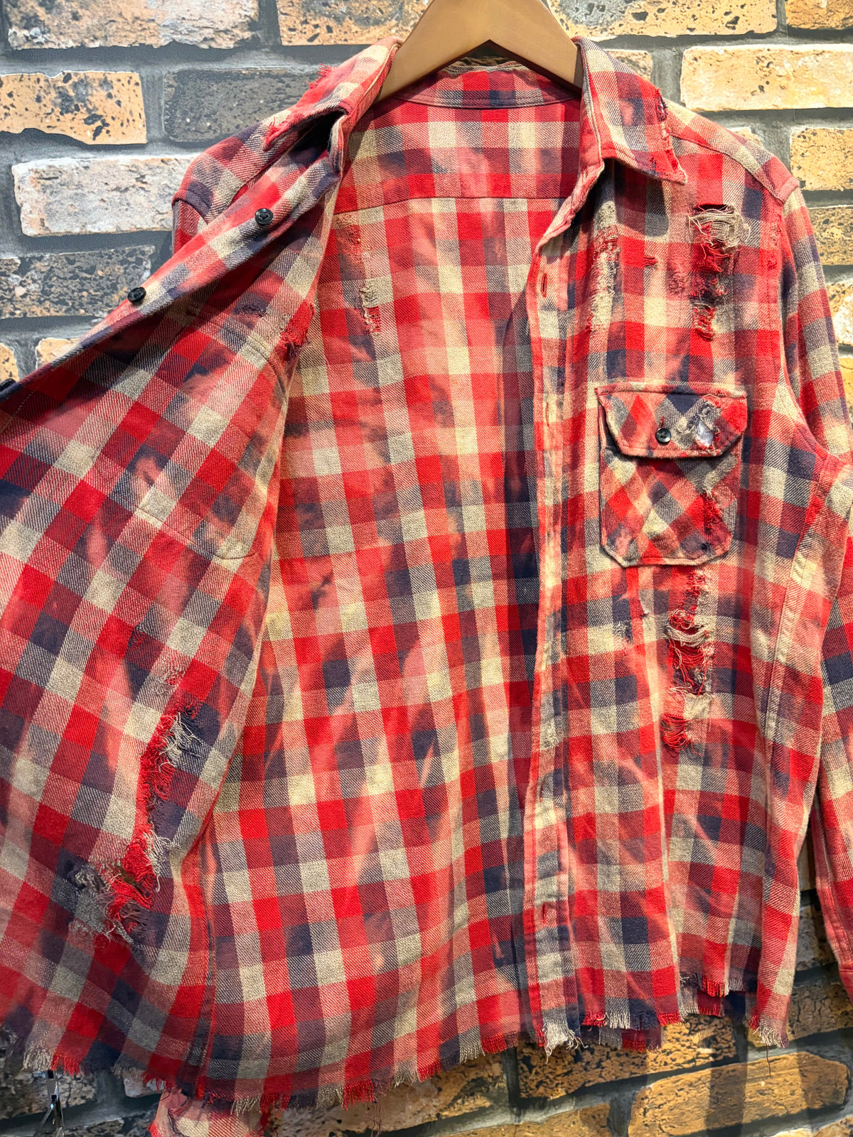 long-sleeve shirt damaged custom