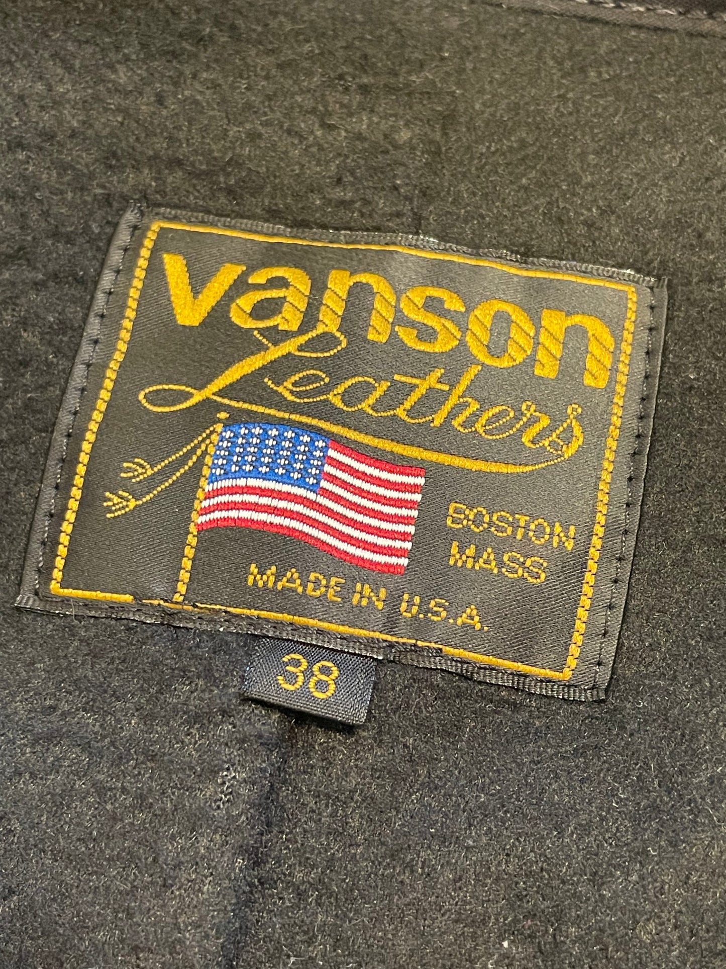 vanson Single riders jacket made in USA