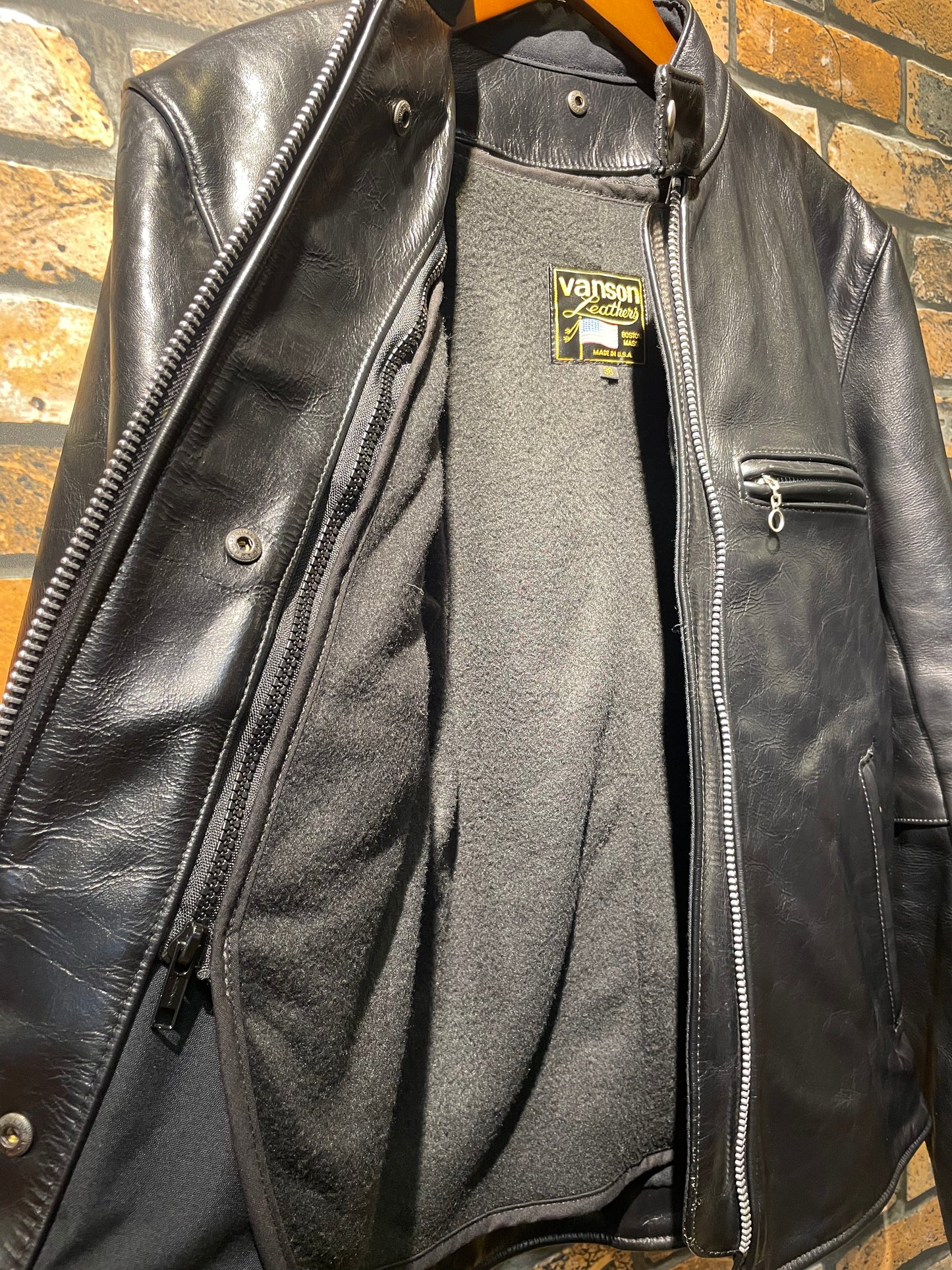 vanson Single riders jacket made in USA