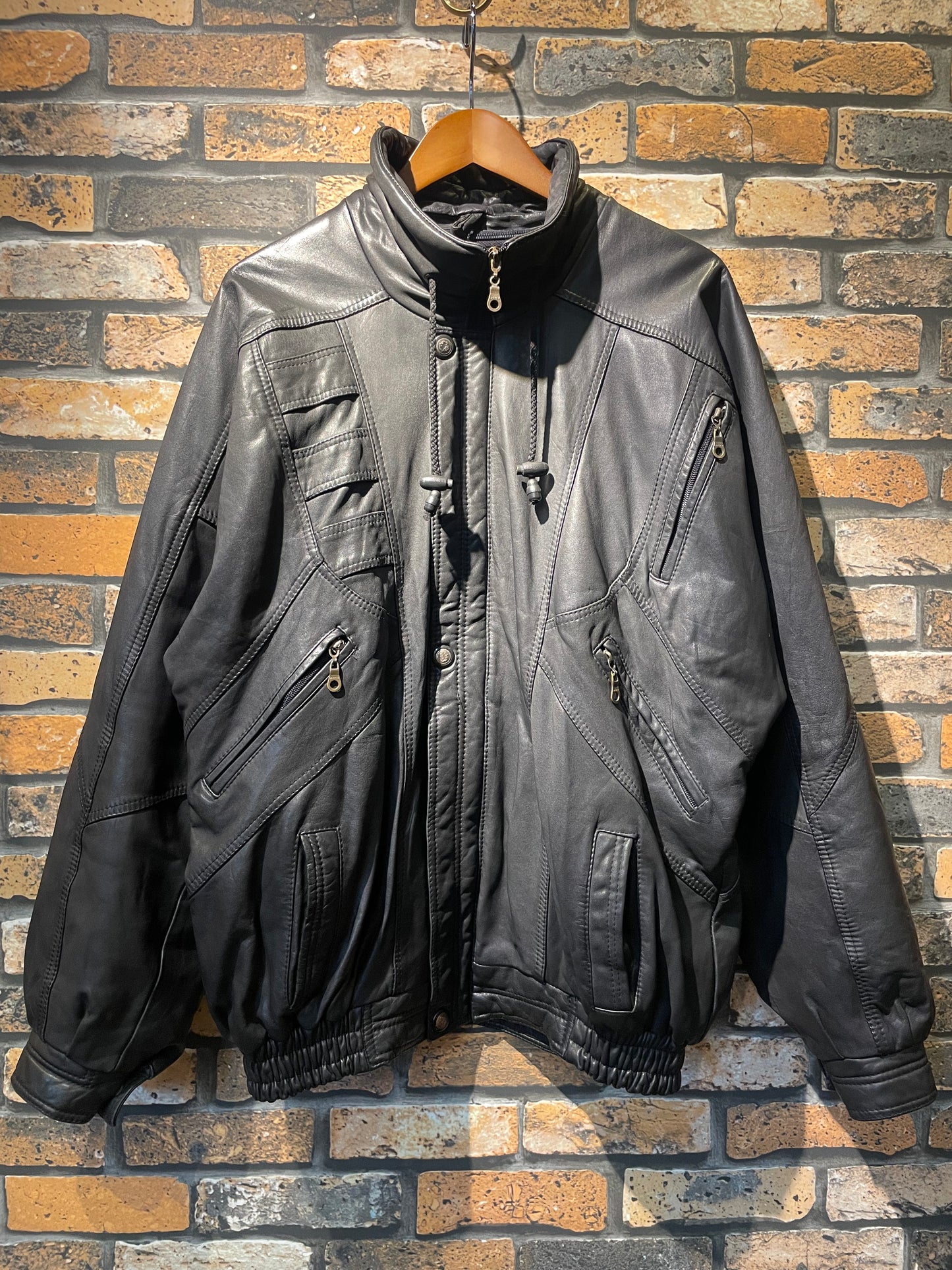 designed leather jacket　90's~
