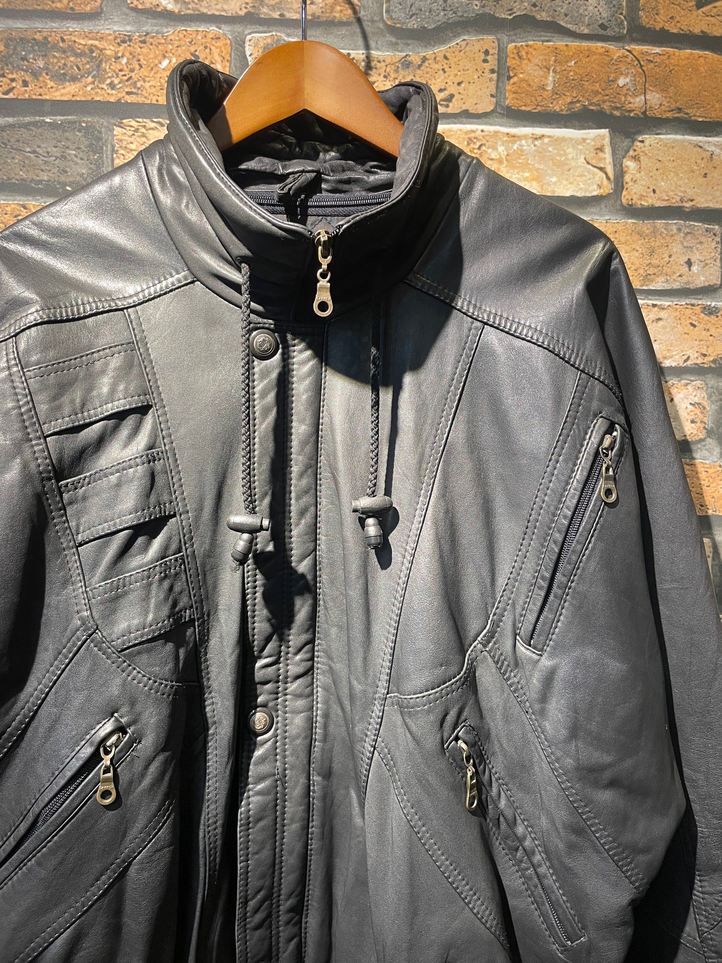 designed leather jacket　90's~