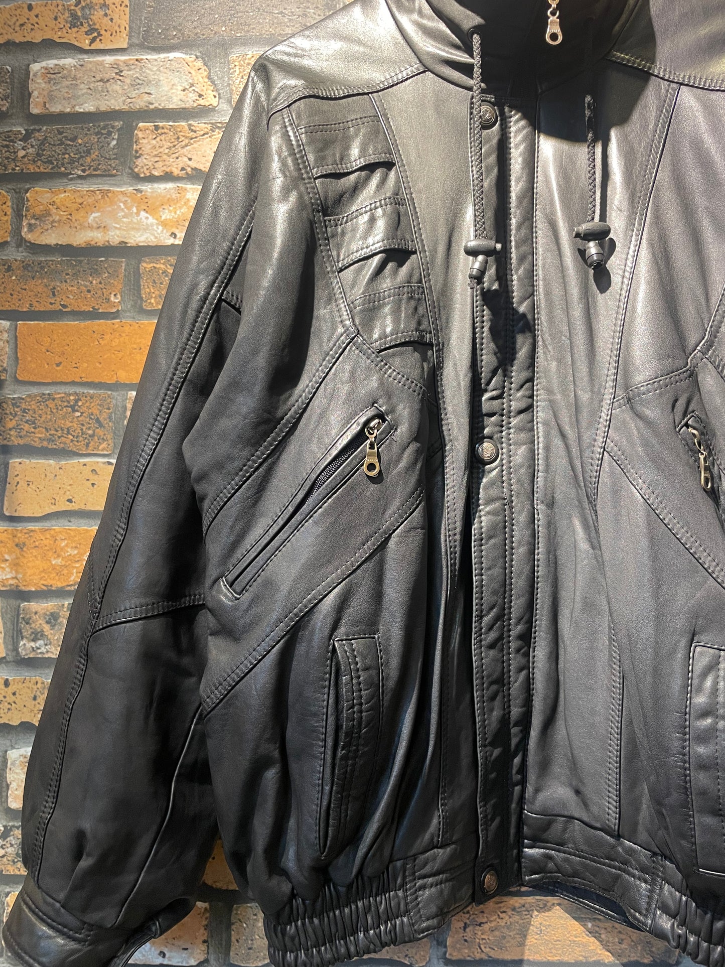 designed leather jacket　90's~