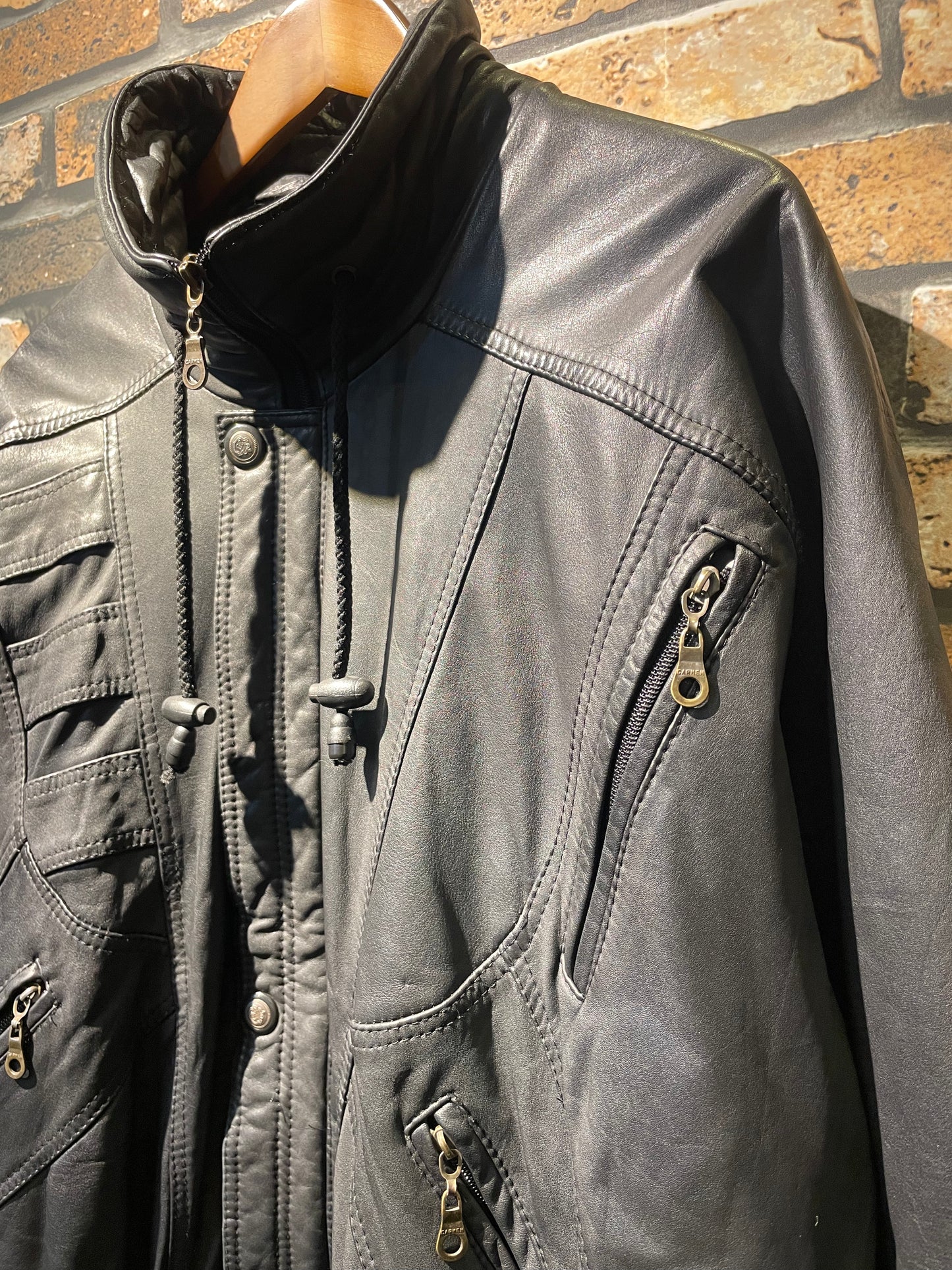 designed leather jacket　90's~