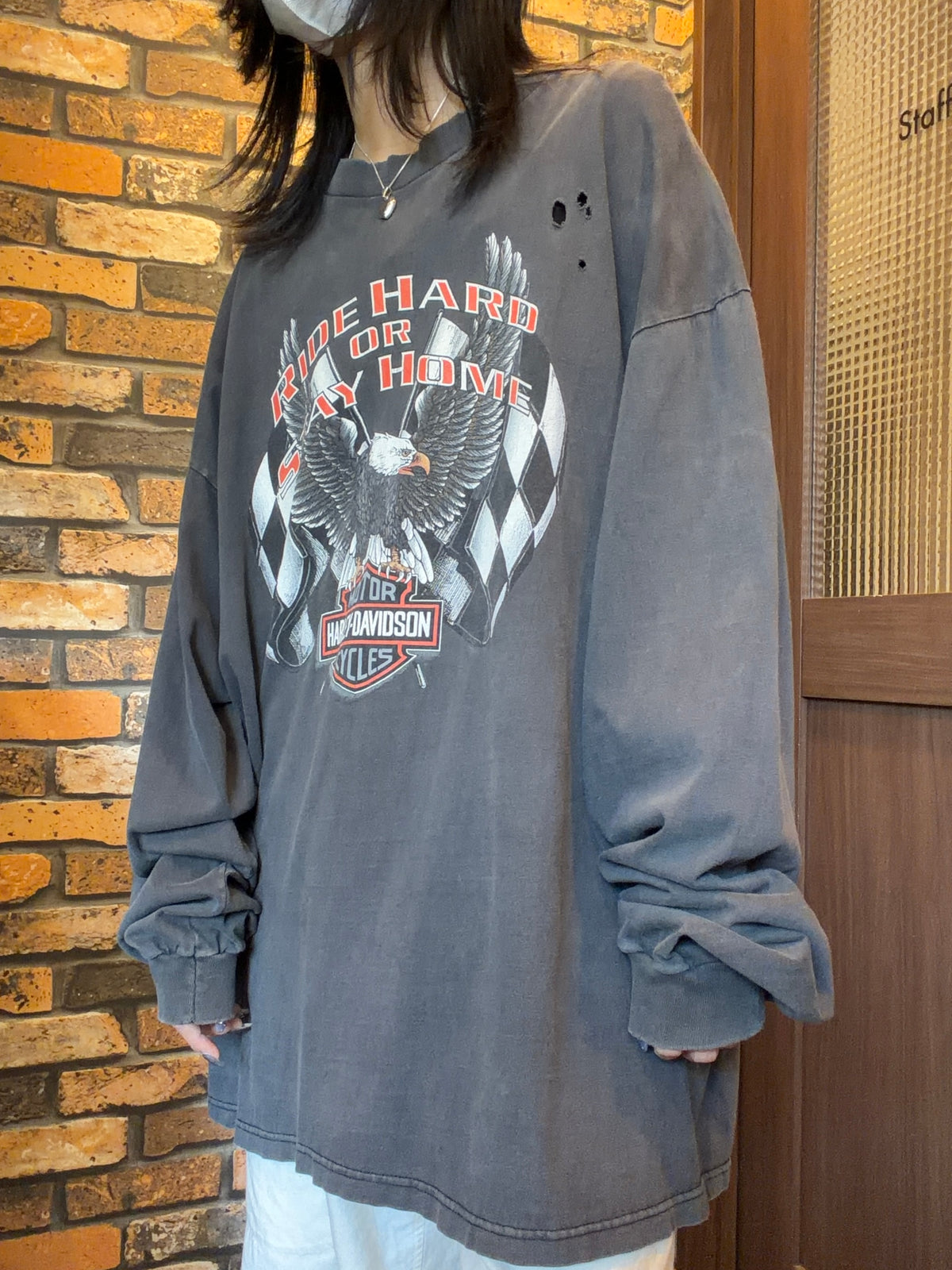 HARLEY-DAVIDSON print-T 90's~