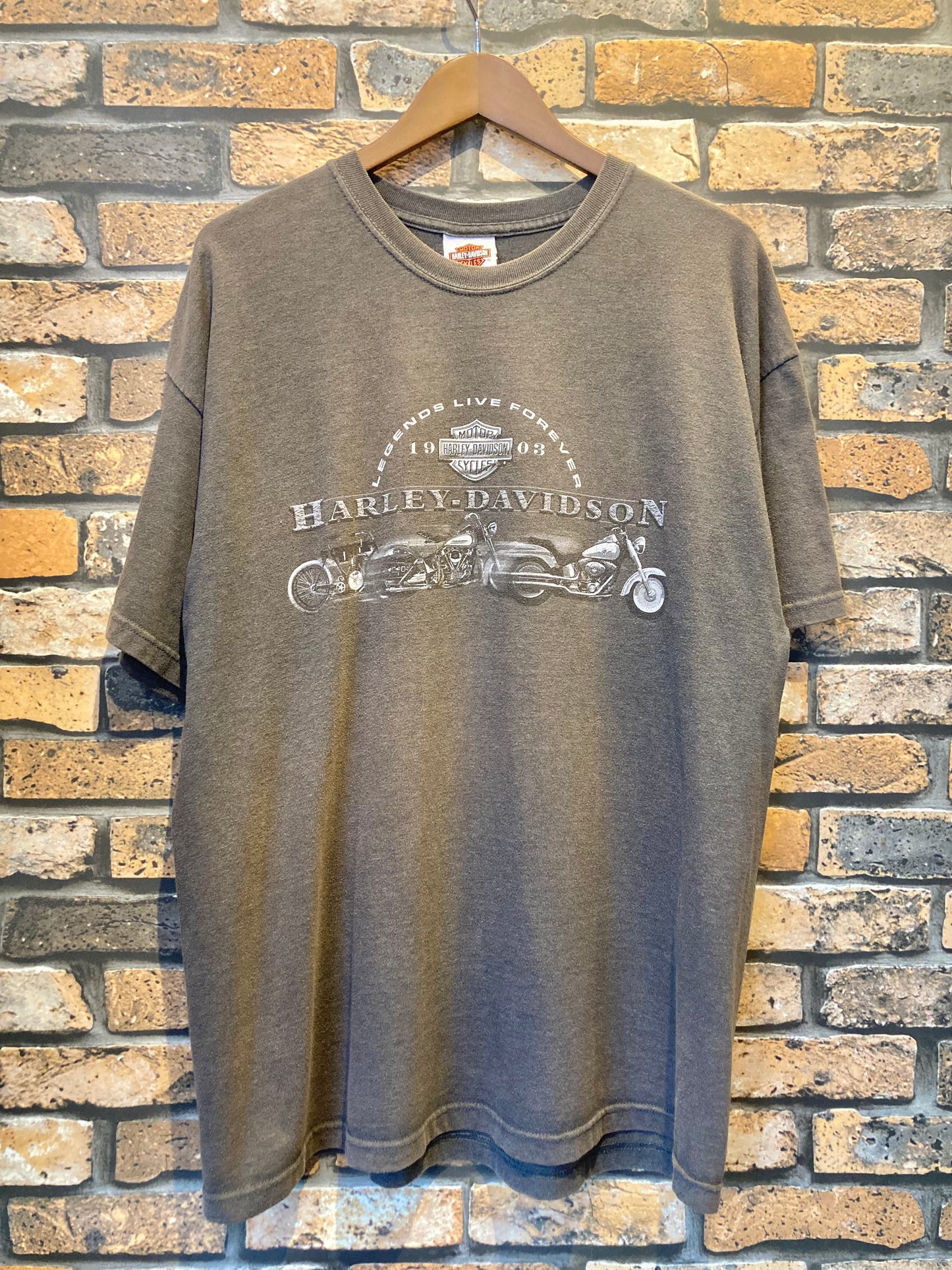 HARLEY-DAVIDSON print-T 00's~ made in USA