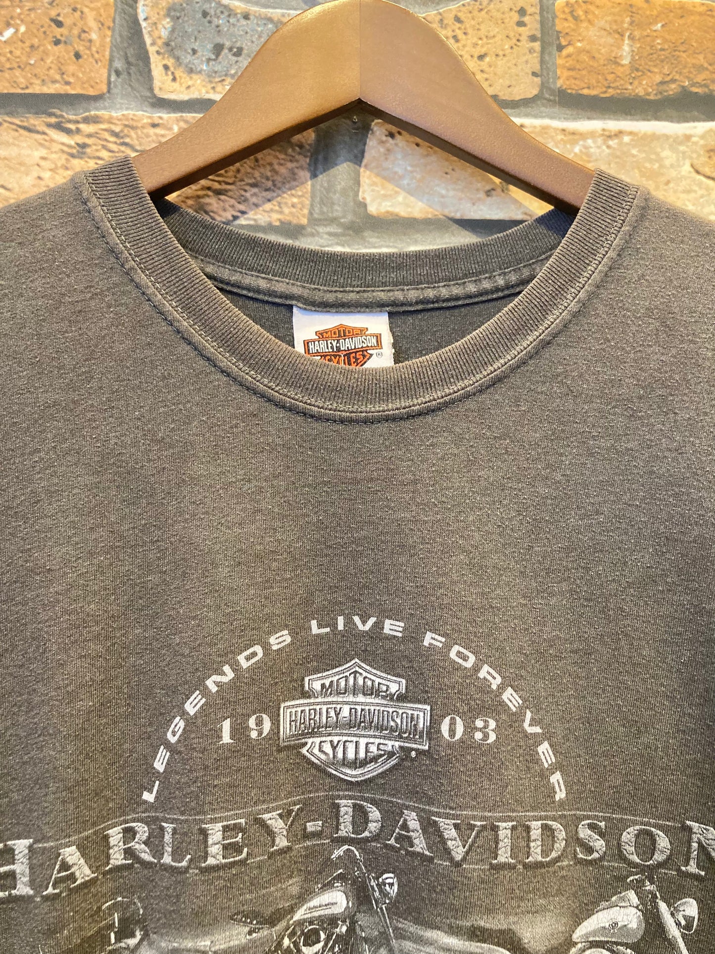 HARLEY-DAVIDSON print-T 00's~ made in USA
