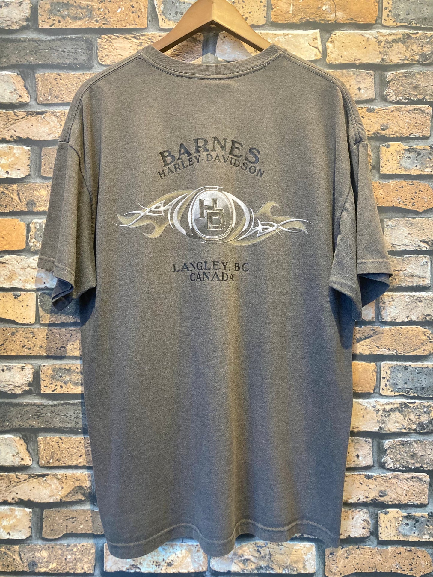 HARLEY-DAVIDSON print-T 00's~ made in USA